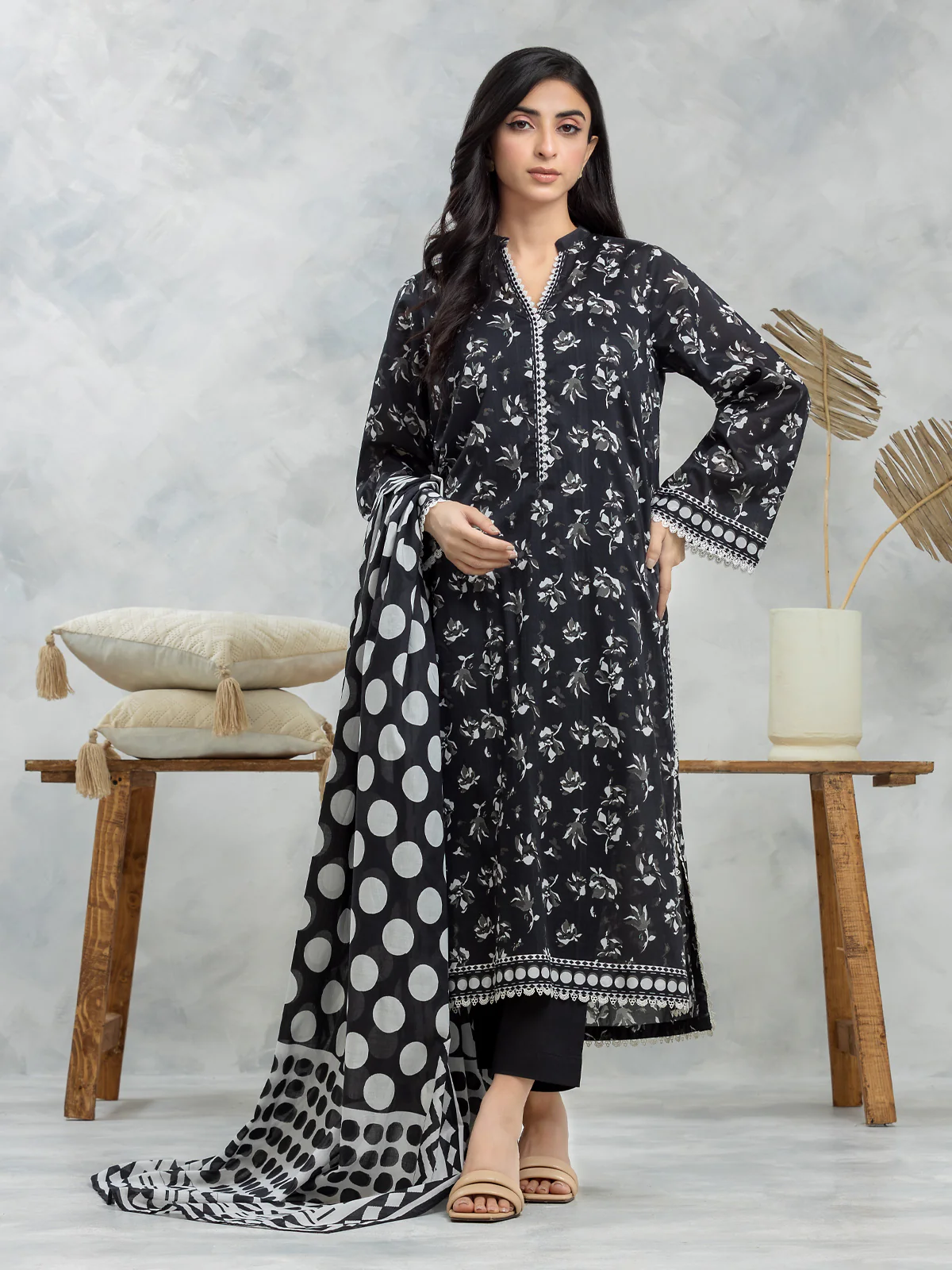 Printed Lawn Suit - EWU24A1-28508-3P