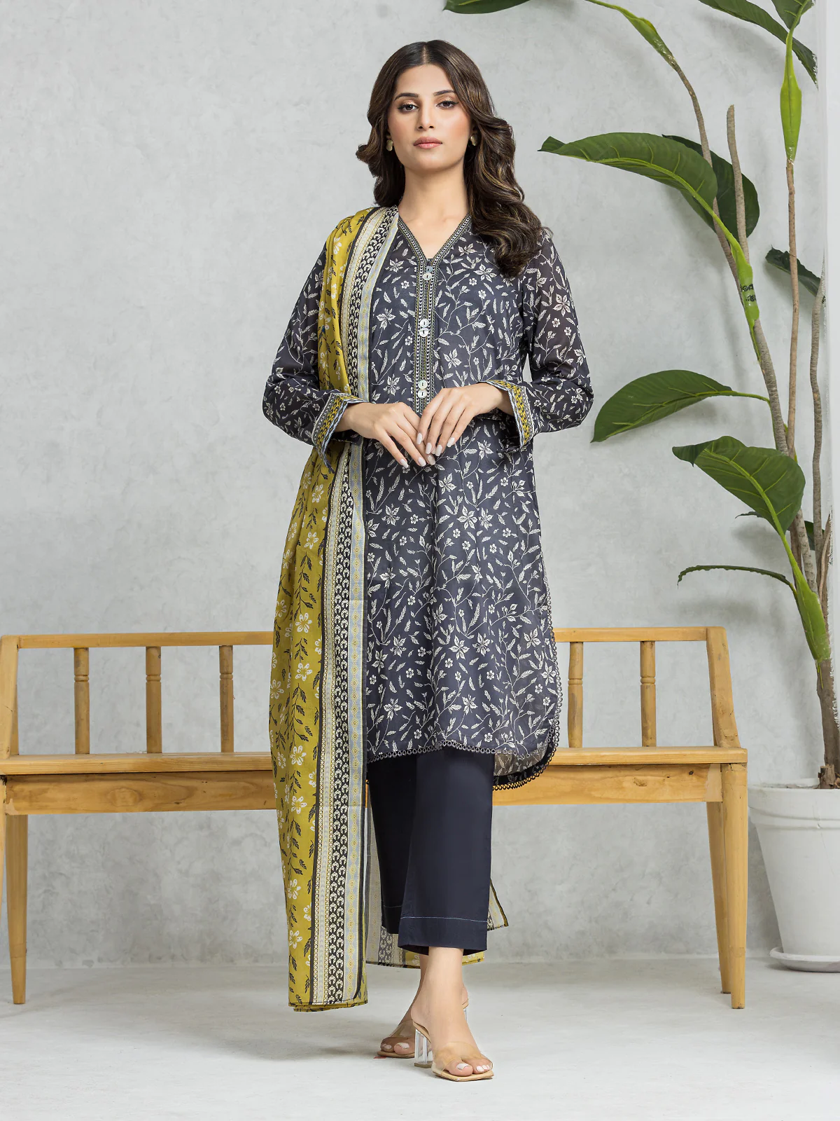 Printed Lawn Suit - EWU24A1-28566-3P