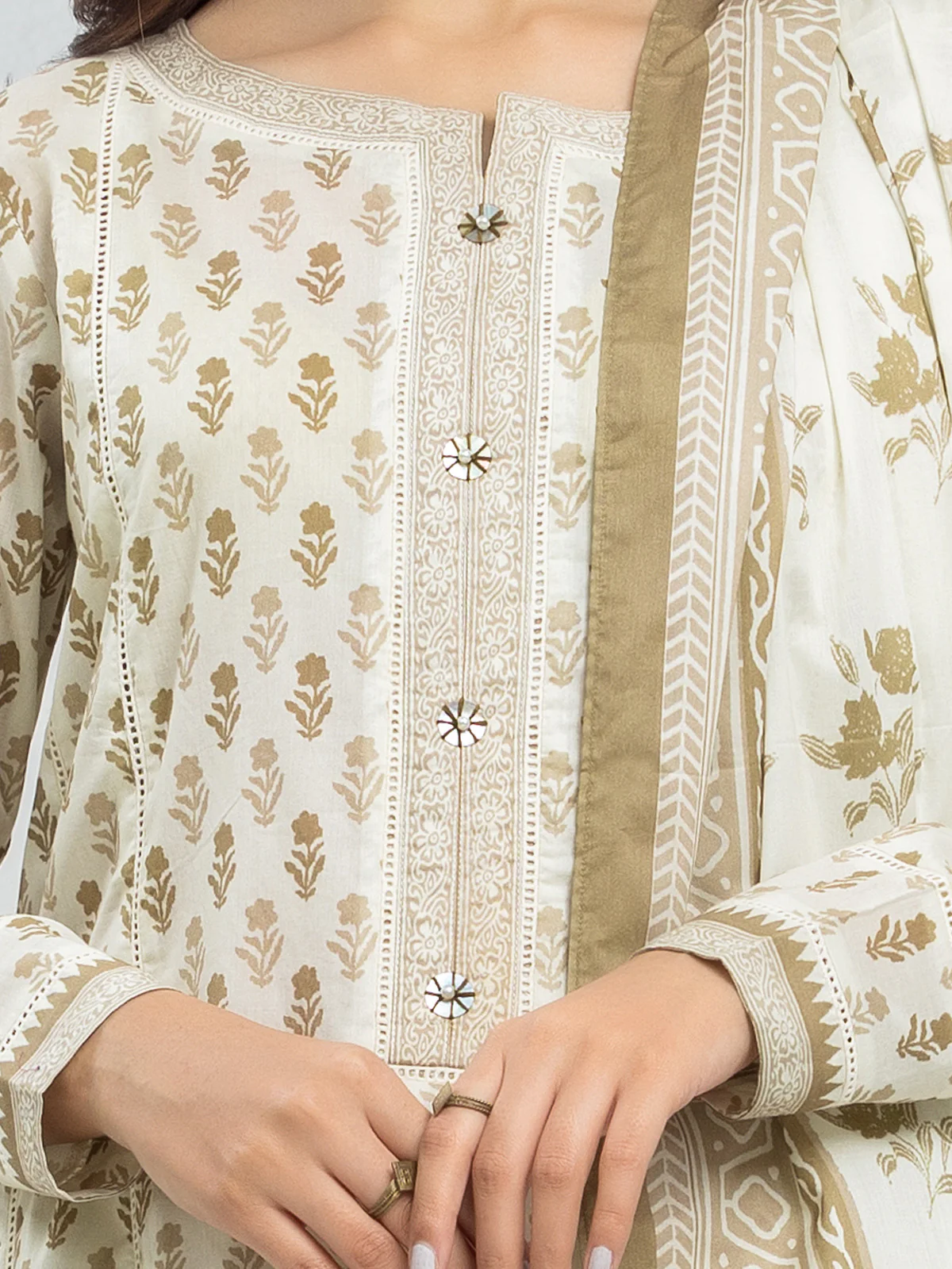 Printed Lawn Suit - EWU24A1-28572-3P - Image 2