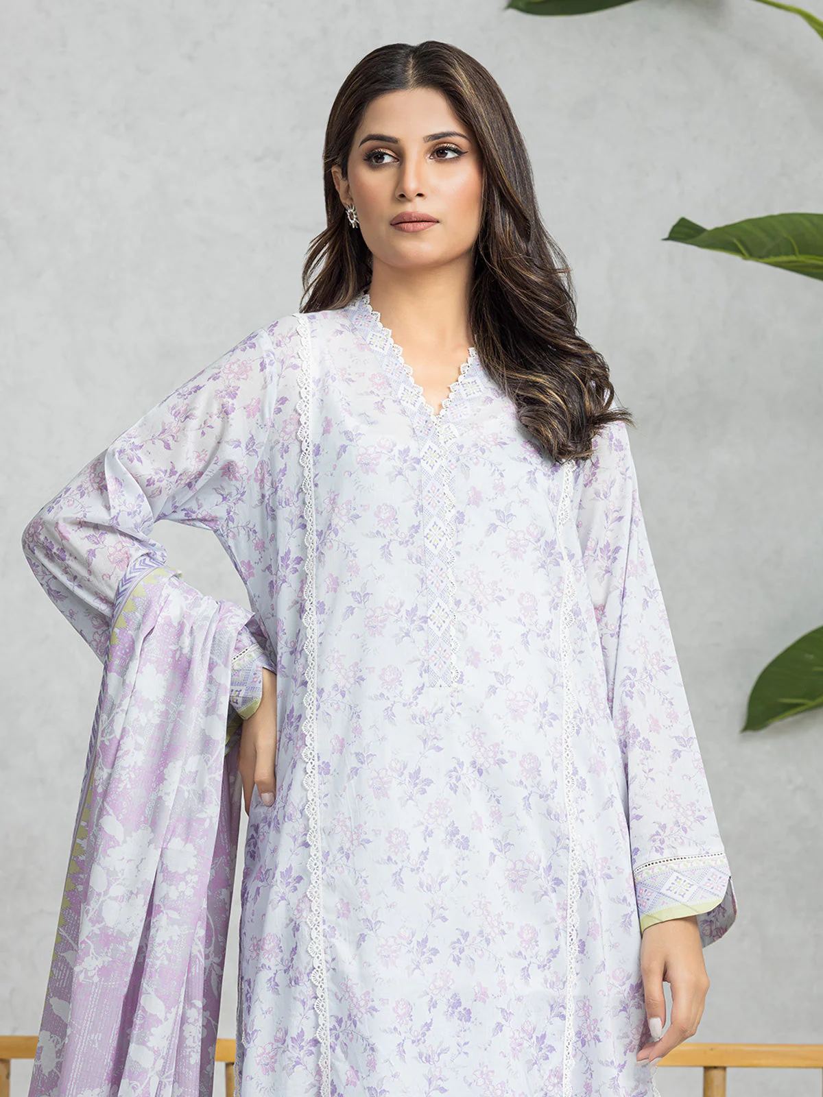 Printed Lawn Suit - EWU24A1-28577-3P - Image 4