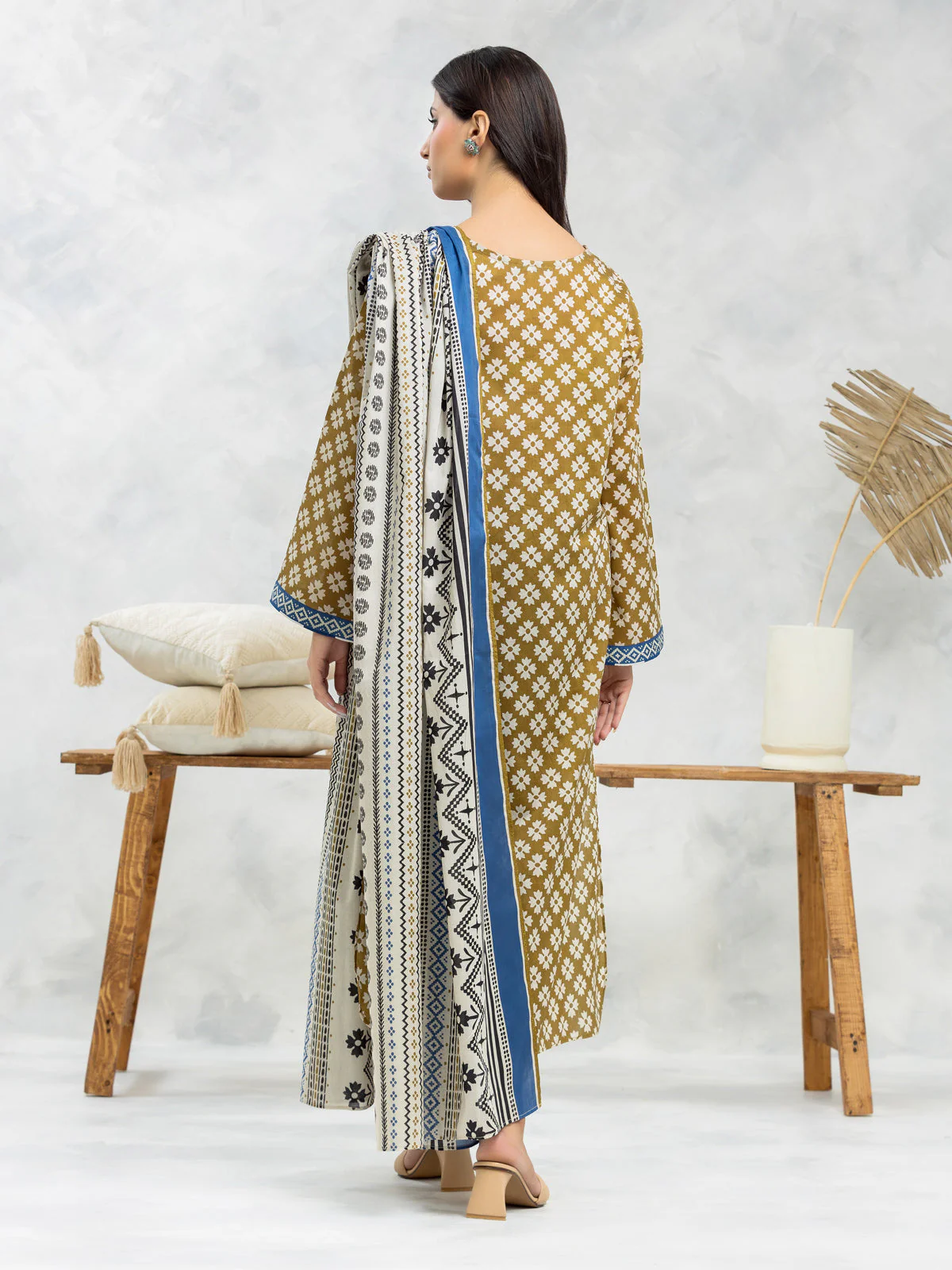 Printed Lawn Suit - EWU24A1-28615-3P - Image 3