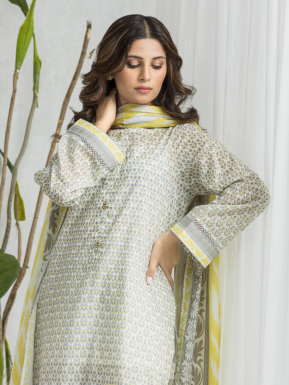 Printed Lawn Suit - EWU24A1-29003-3P - Image 2