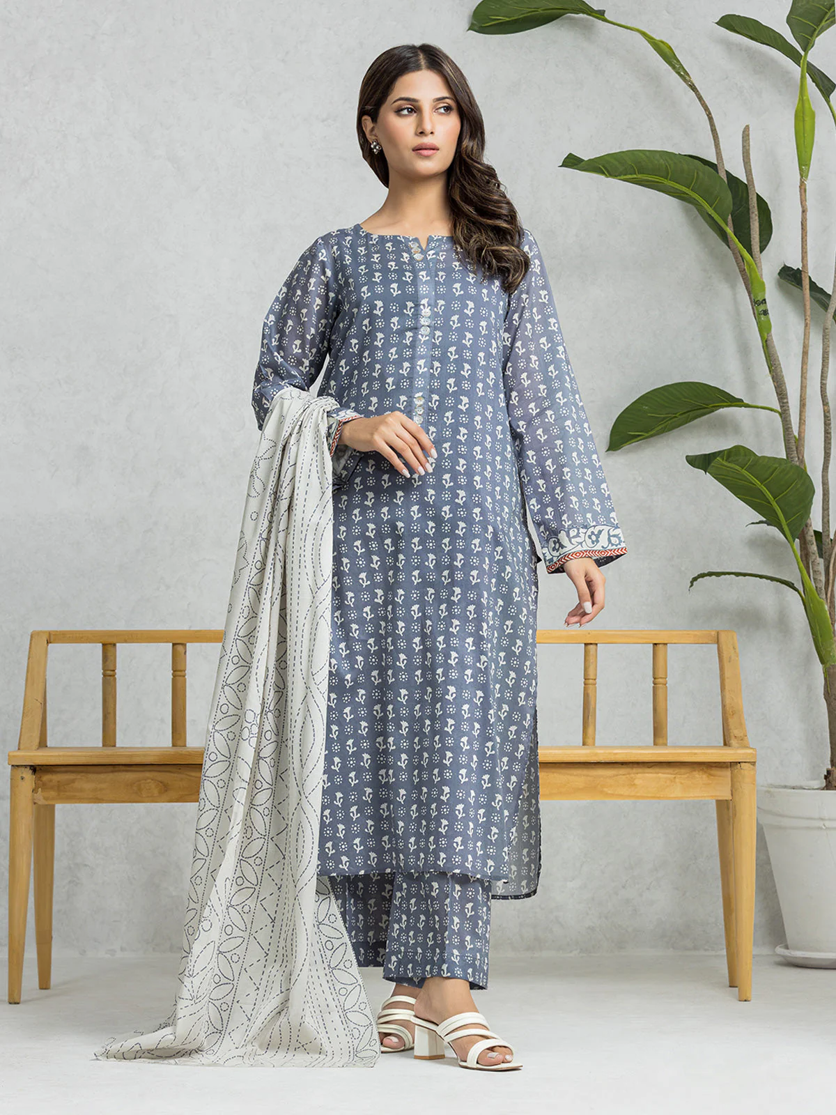 Printed Lawn Suit - EWU24A1-29004-3P