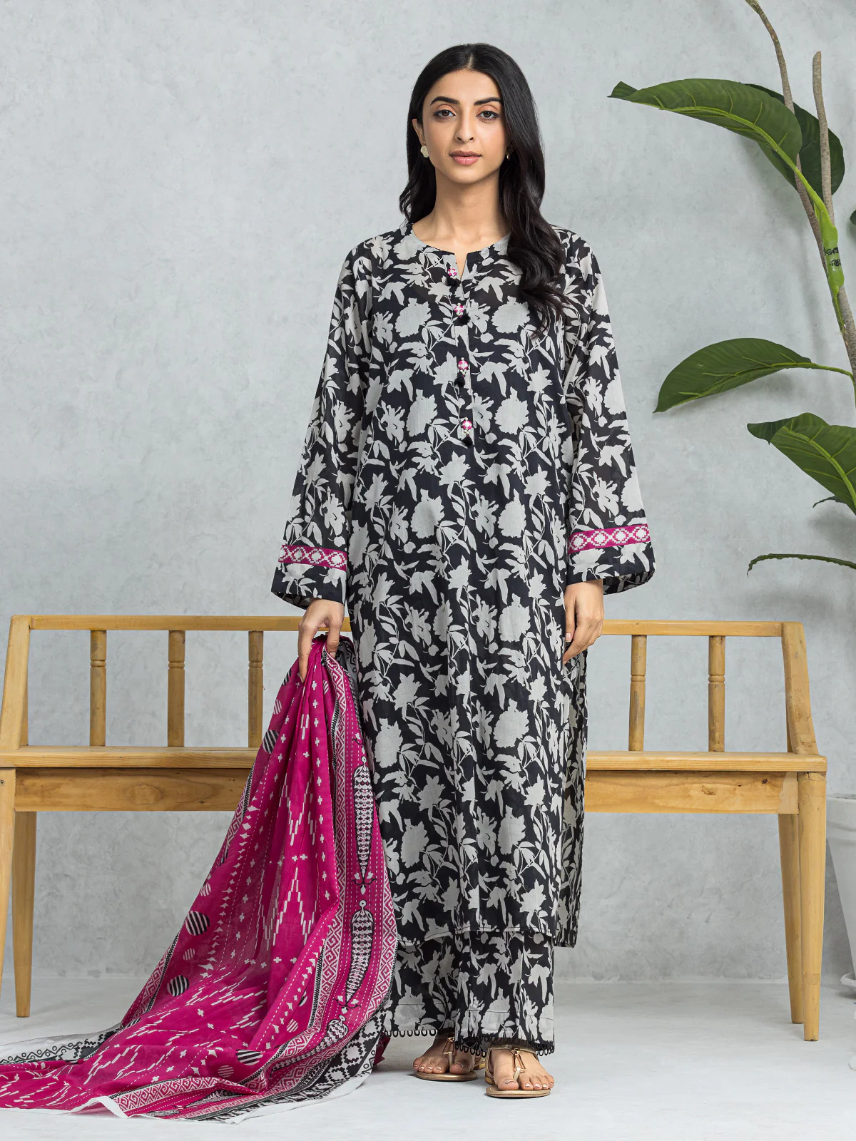 Printed Lawn Suit - EWU24A1-29009-3P