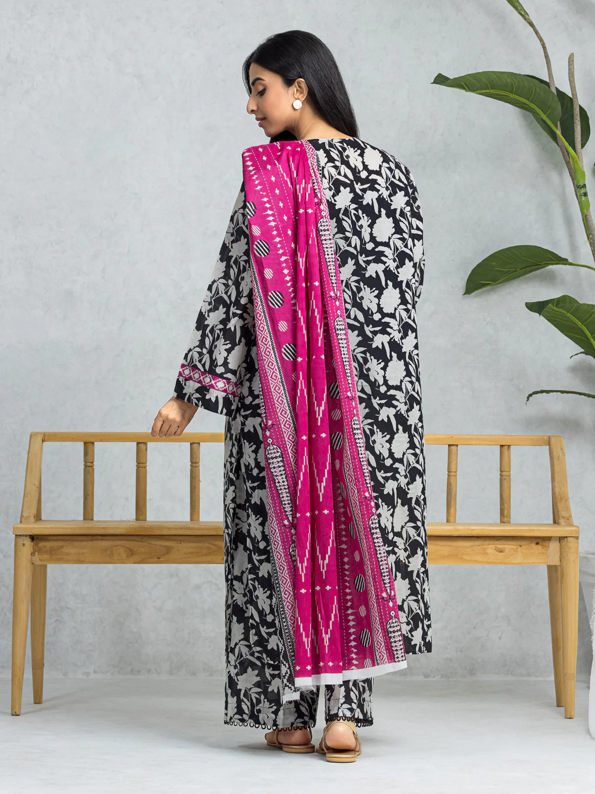 Printed Lawn Suit - EWU24A1-29009-3P - Image 4
