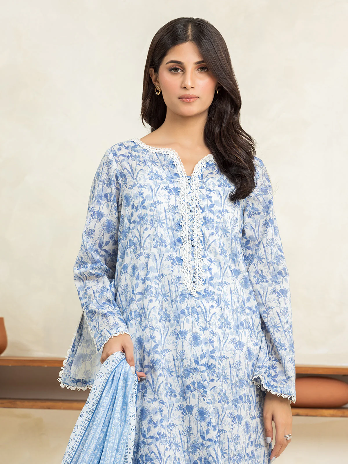 Printed Lawn Suit - EWU24A1-29016-3P - Image 2
