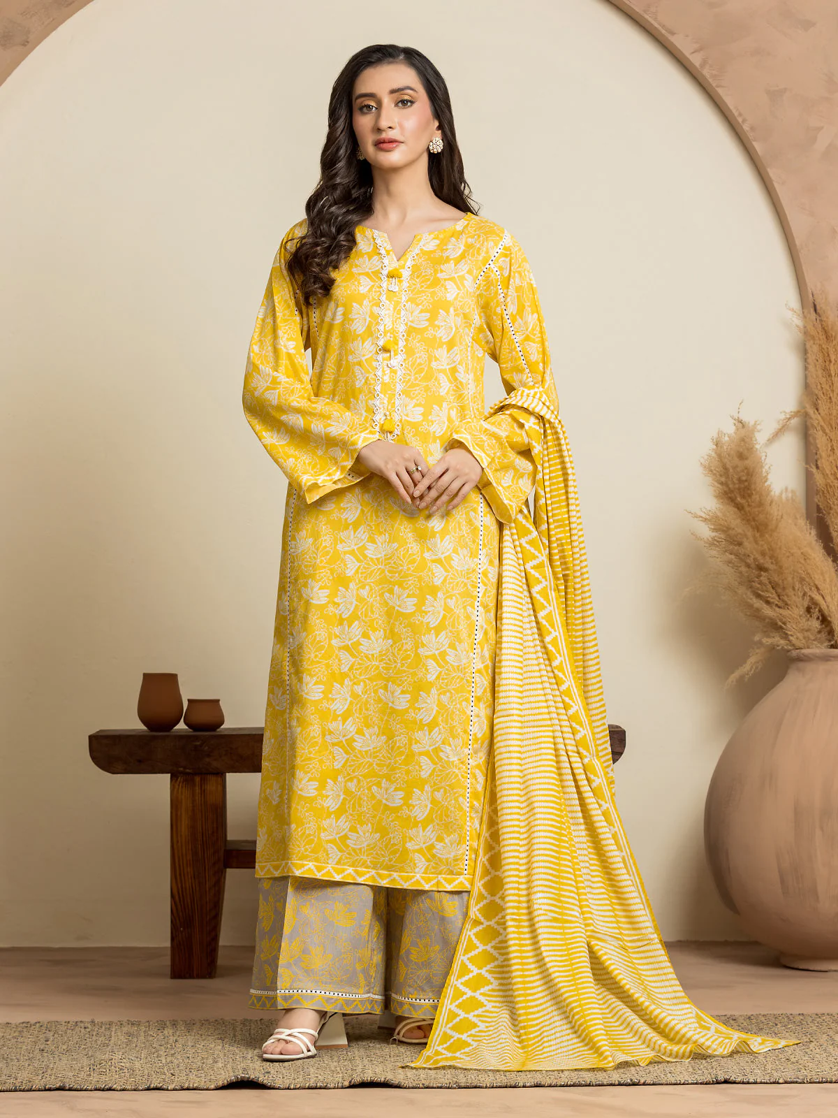 Printed Lawn Suit - EWU24A1-29018-3P