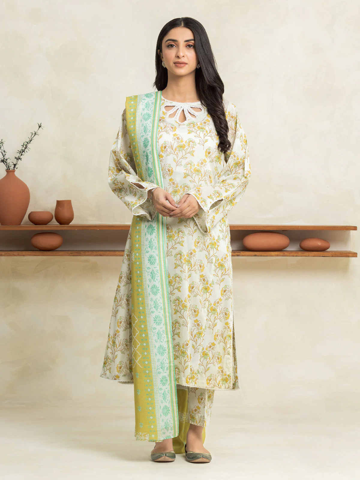 Printed Lawn Suit - EWU24A1-29022-3P