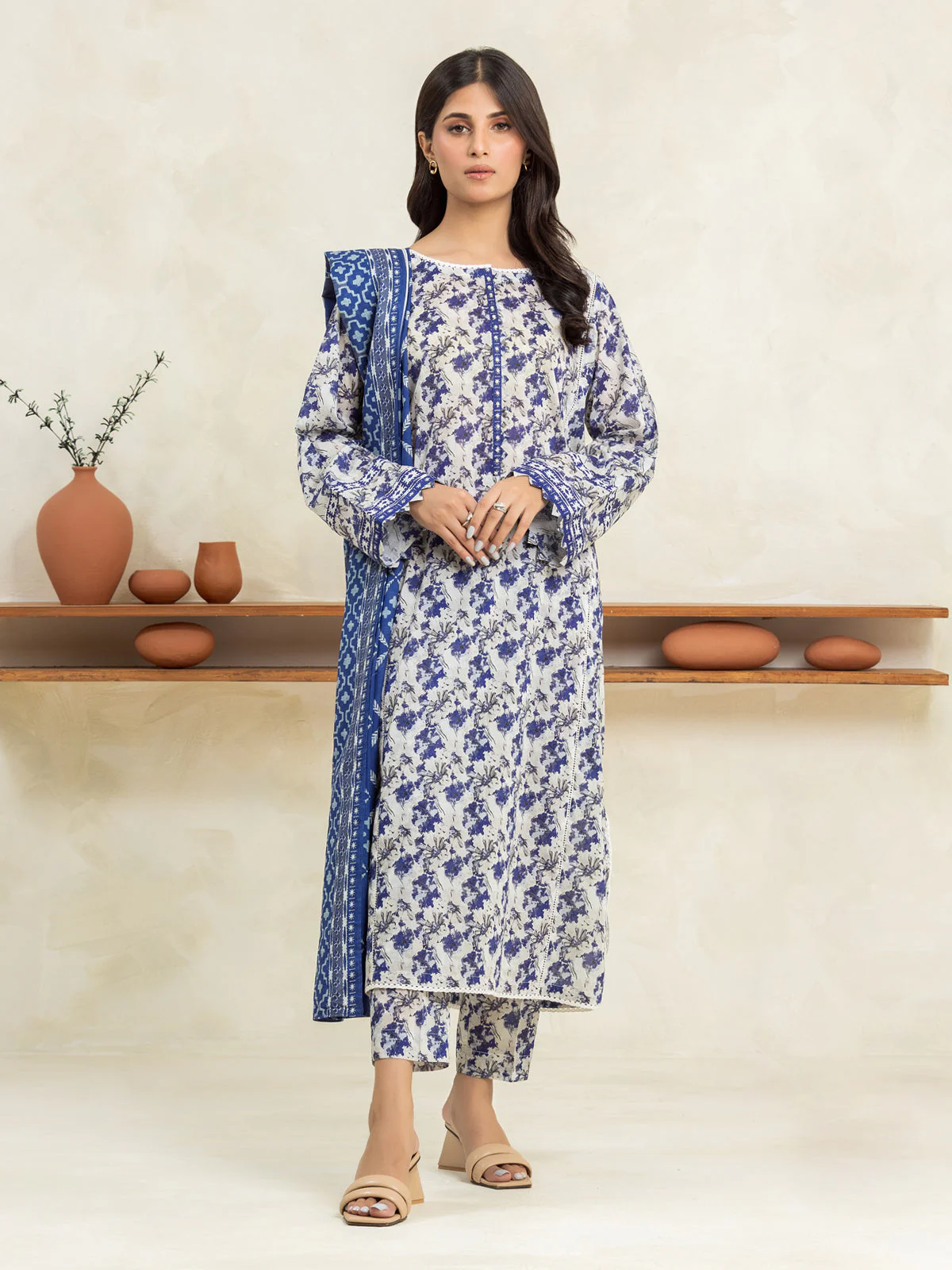 Printed Lawn Suit - EWU24A1-29031-3P