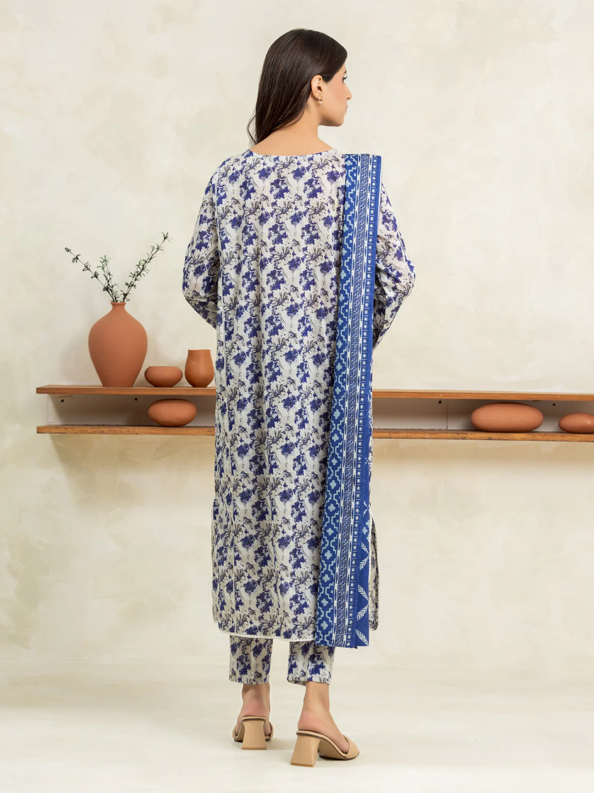 Printed Lawn Suit - EWU24A1-29031-3P - Image 3