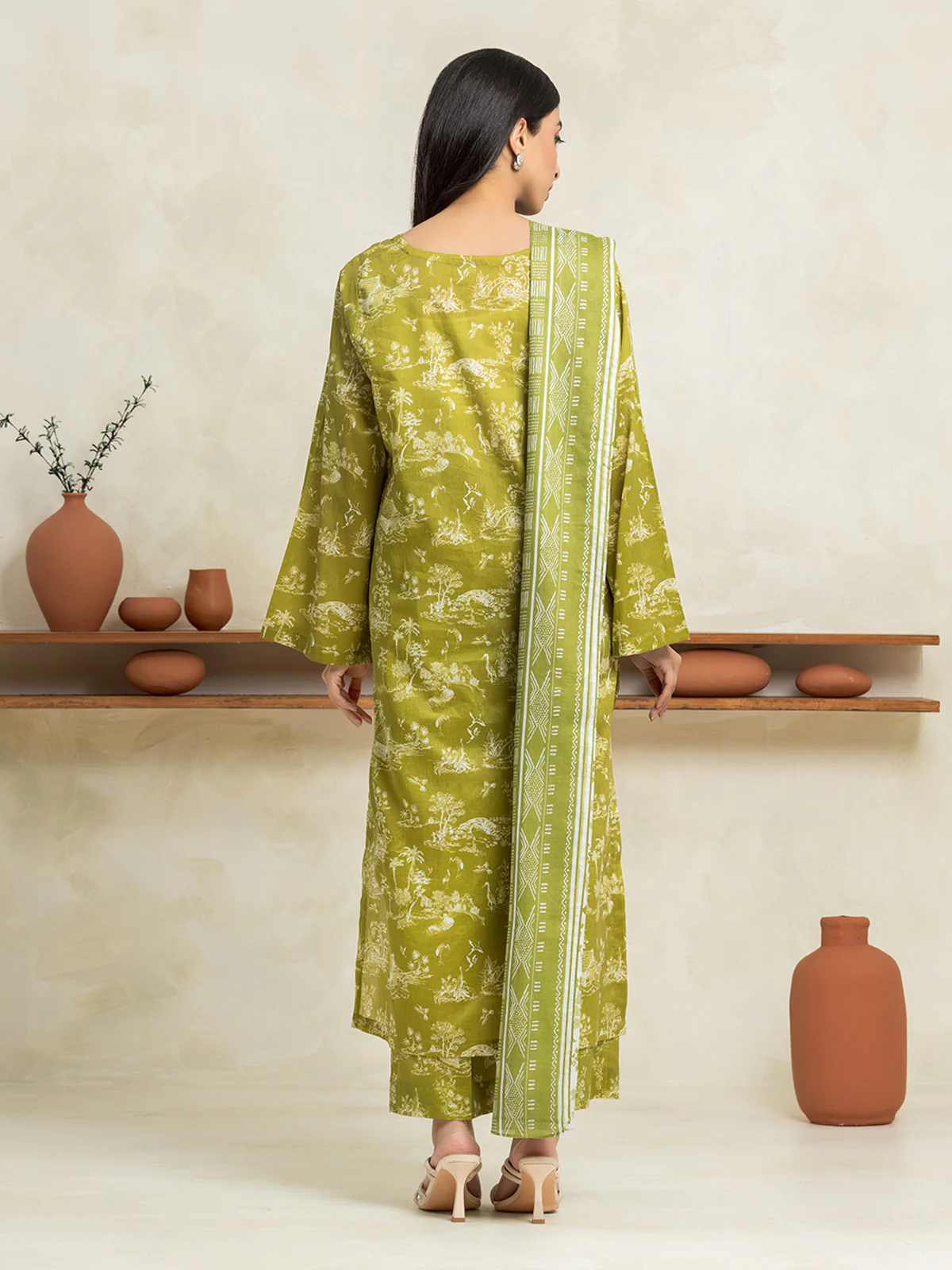 Printed Lawn Suit - EWU24A1-29040-3P - Image 5