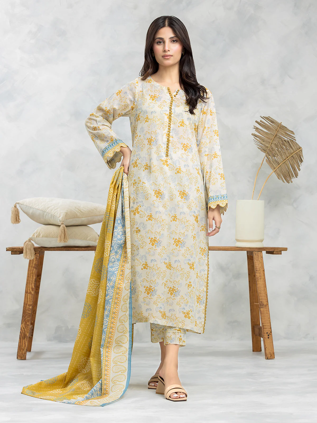 Printed Lawn Suit - EWU24A1-29046-3P