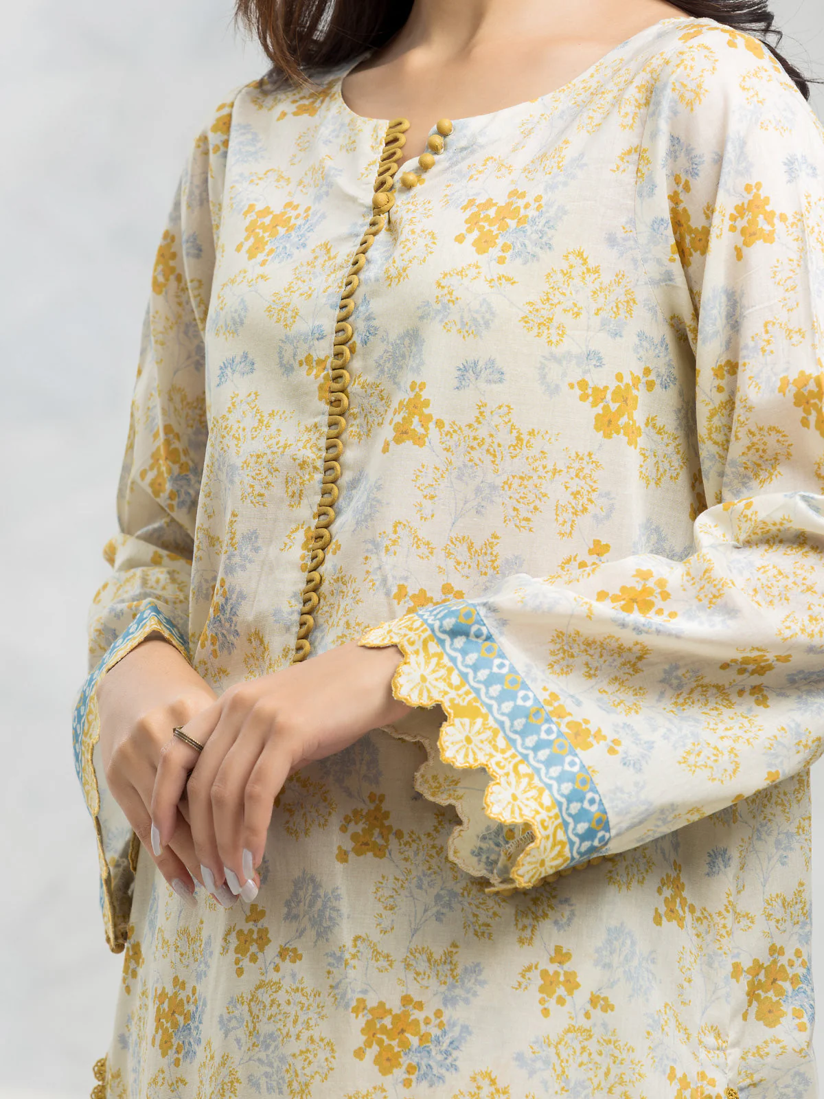 Printed Lawn Suit - EWU24A1-29046-3P - Image 5