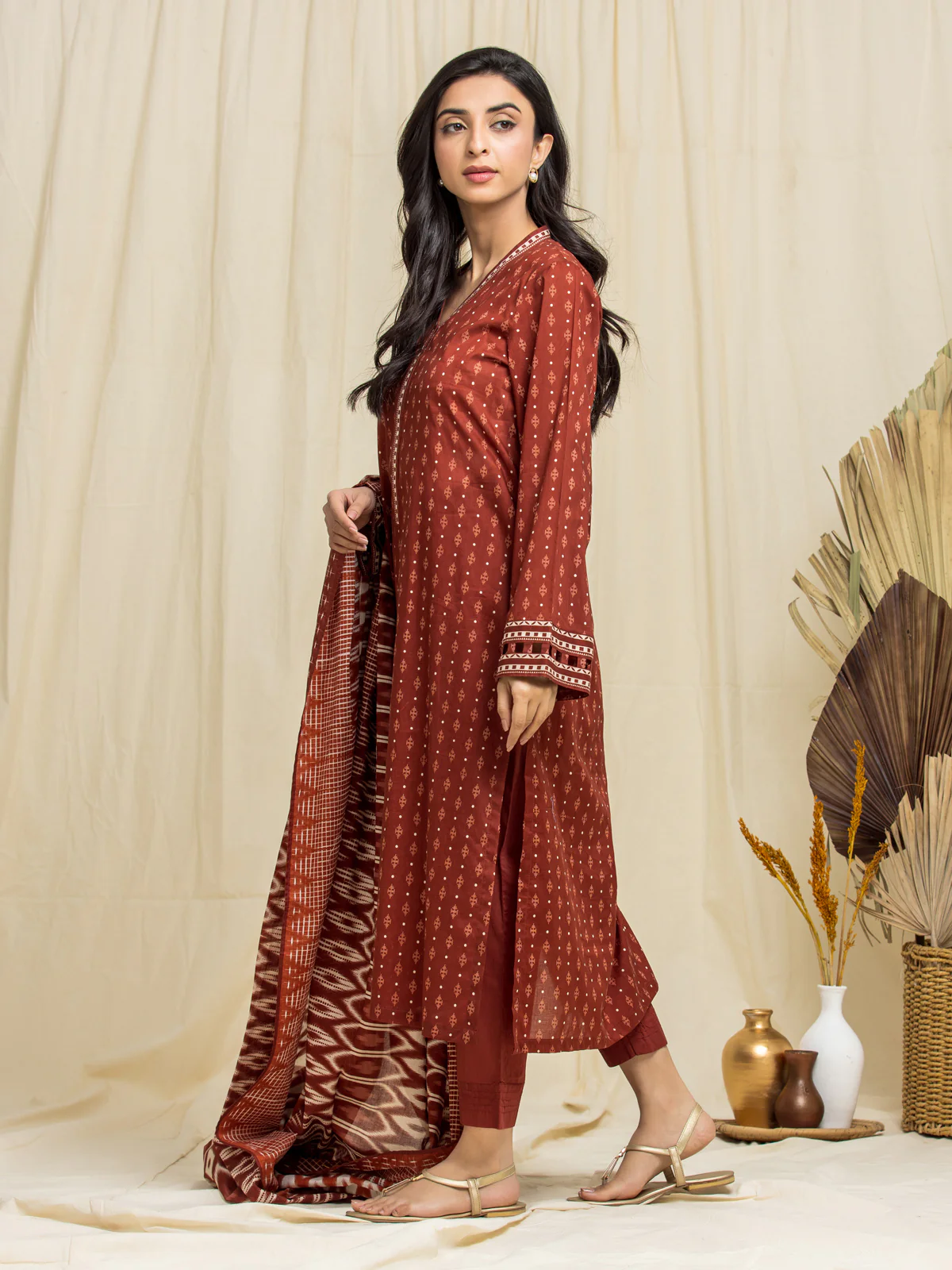 Printed Lawn Suit - EWU24A1-29067-3P - Image 3