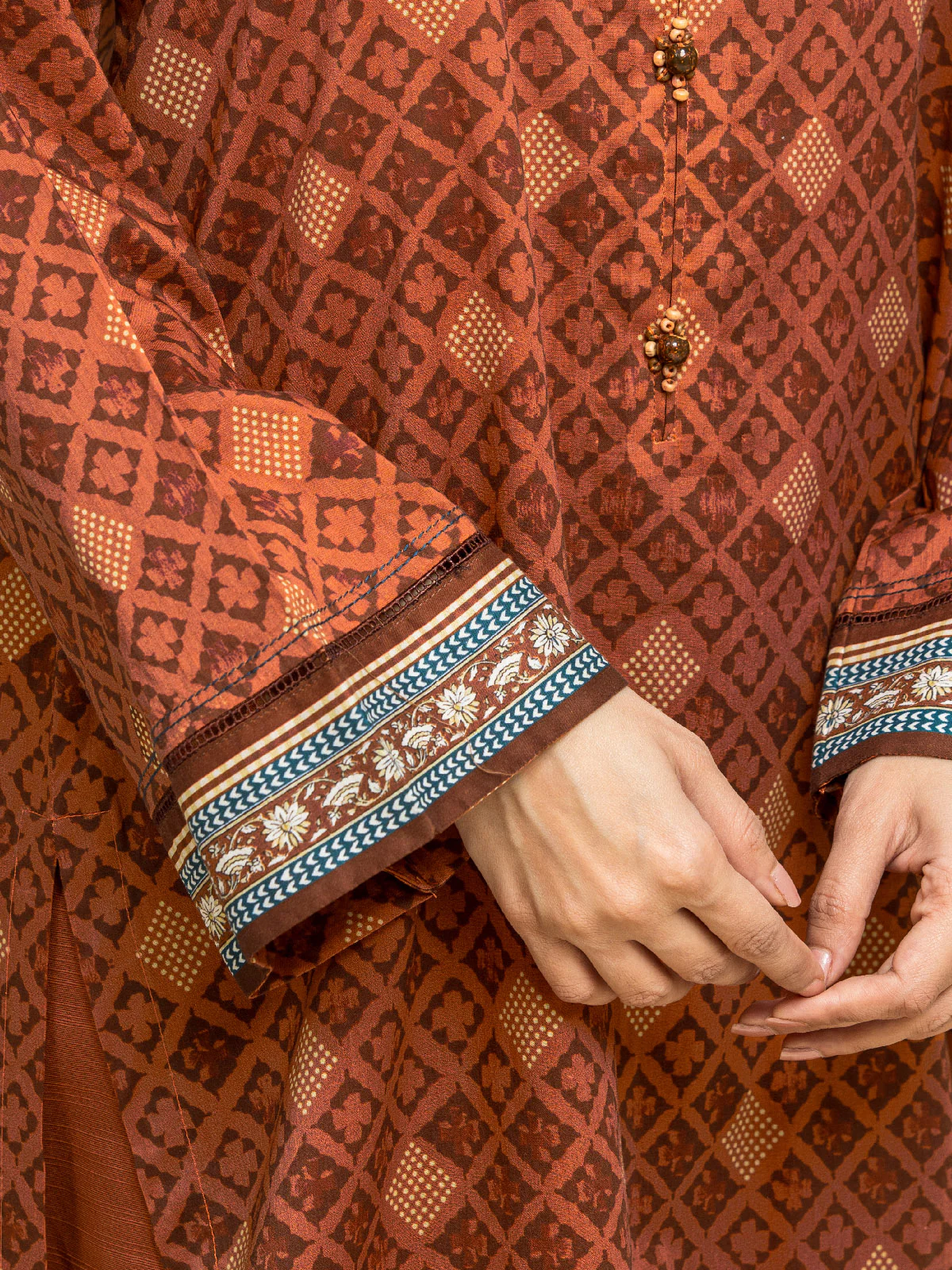 Printed Lawn Suit - EWU24A1-29068-3P - Image 4