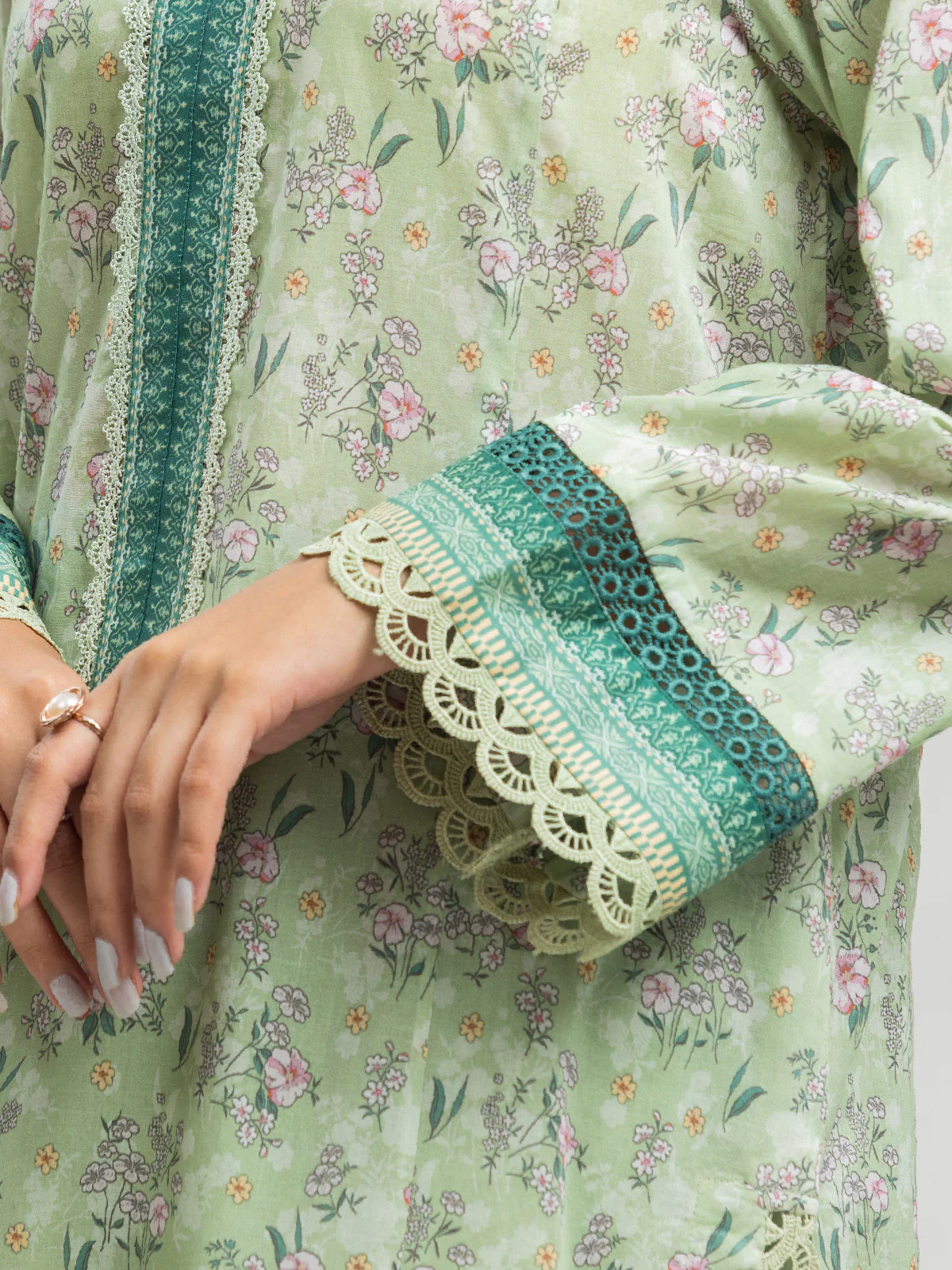 Printed Lawn Suit - EWU24A1-29072-3P - Image 3
