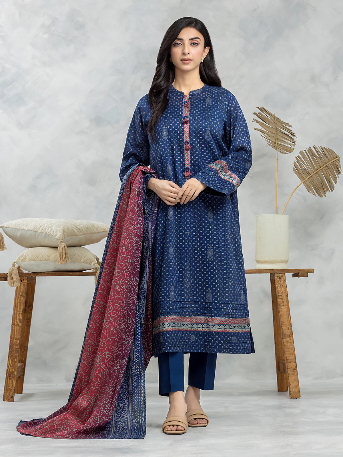 Printed Lawn Suit - EWU24A1-29080-3P