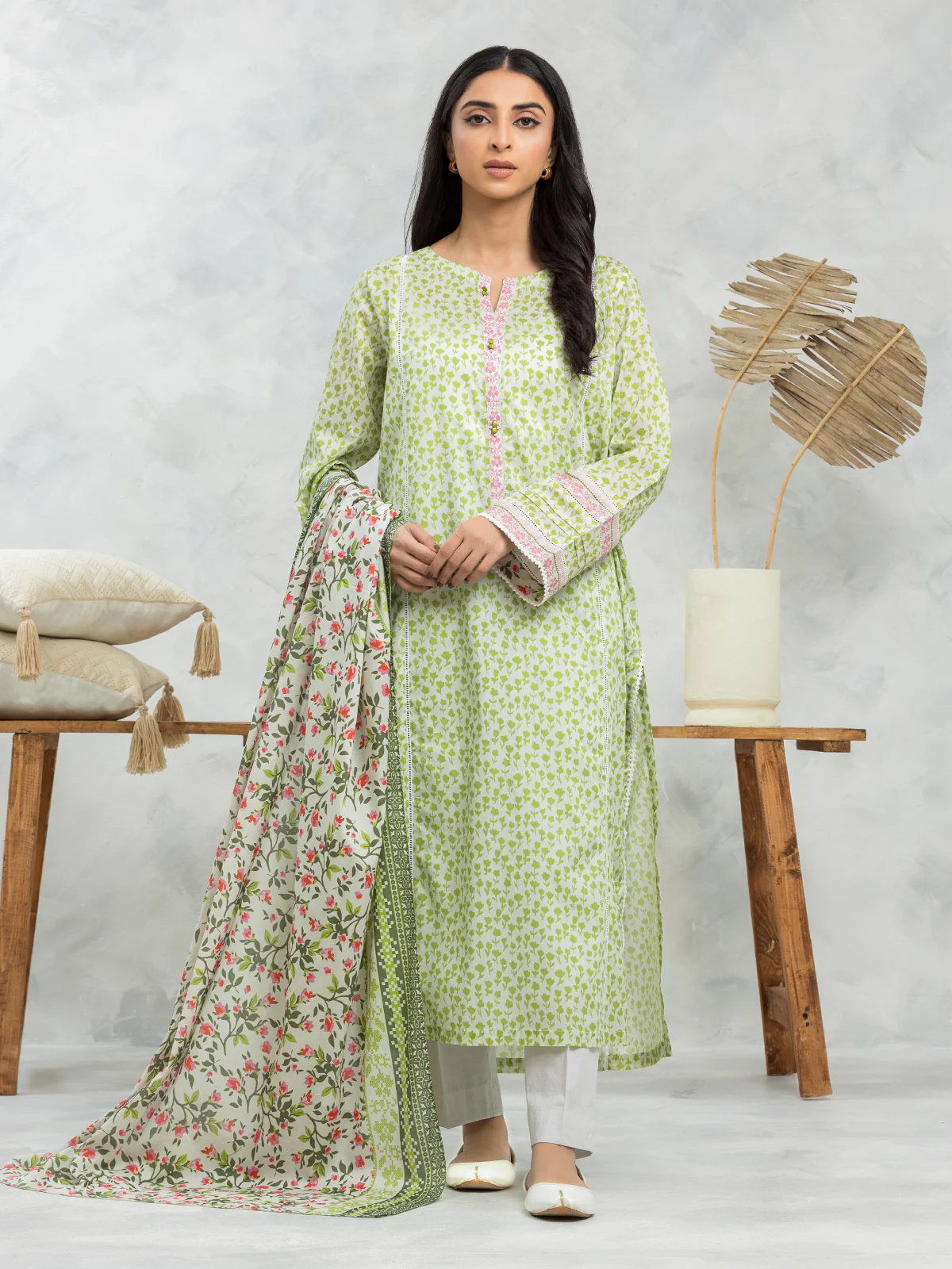 Printed Lawn Suit - EWU24A1-29104-3P
