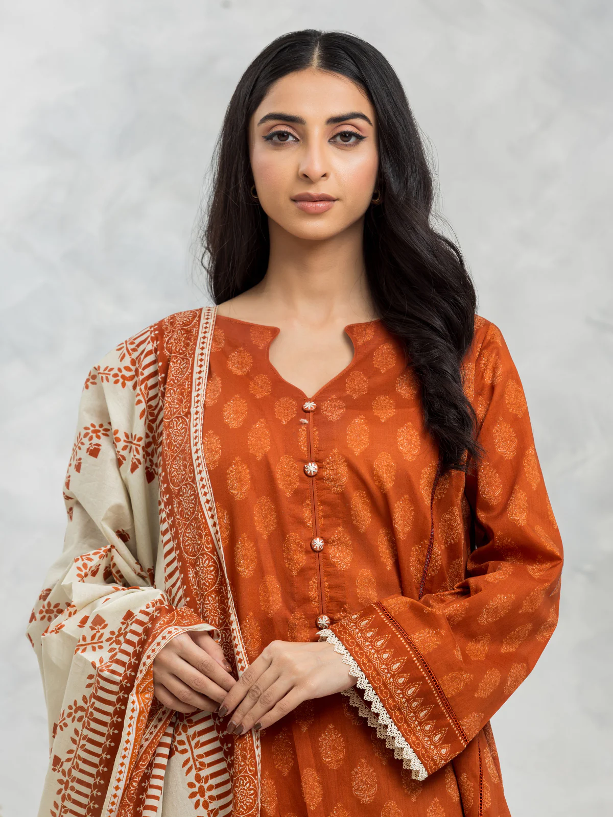 Printed Lawn Suit - EWU24A1-29115-3P - Image 4