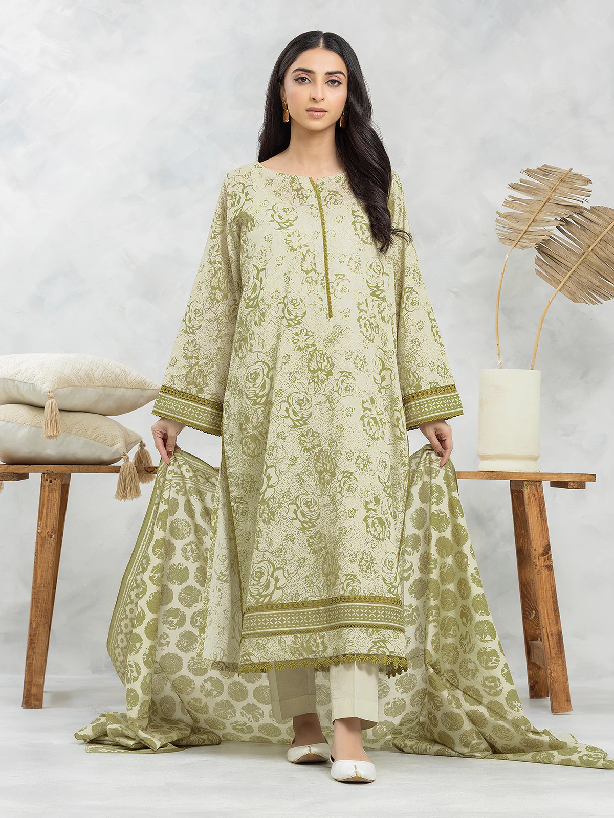 Printed Lawn Suit - EWU24A1-29129-3P
