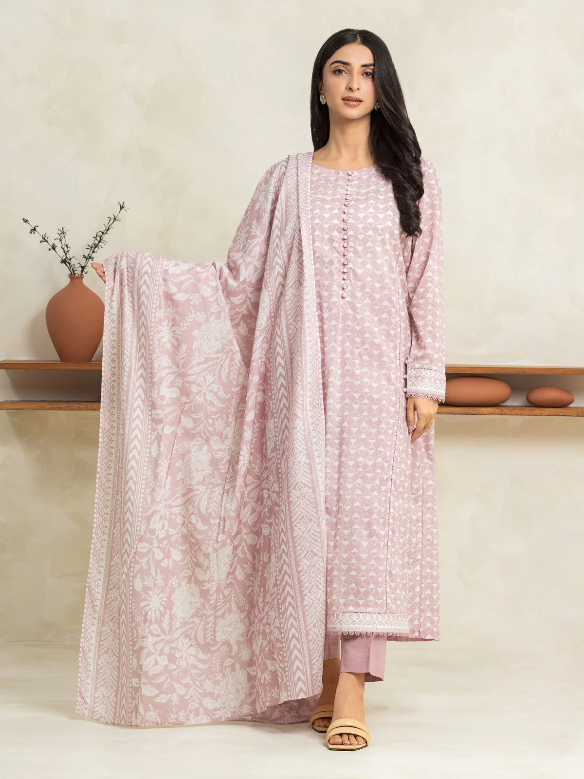Printed Lawn Suit - EWU24A1-29146-3P