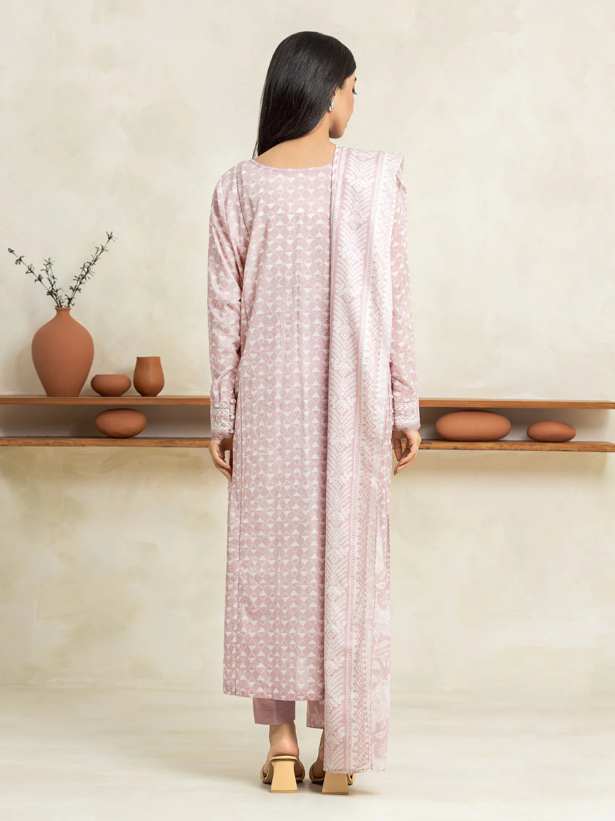 Printed Lawn Suit - EWU24A1-29146-3P - Image 4