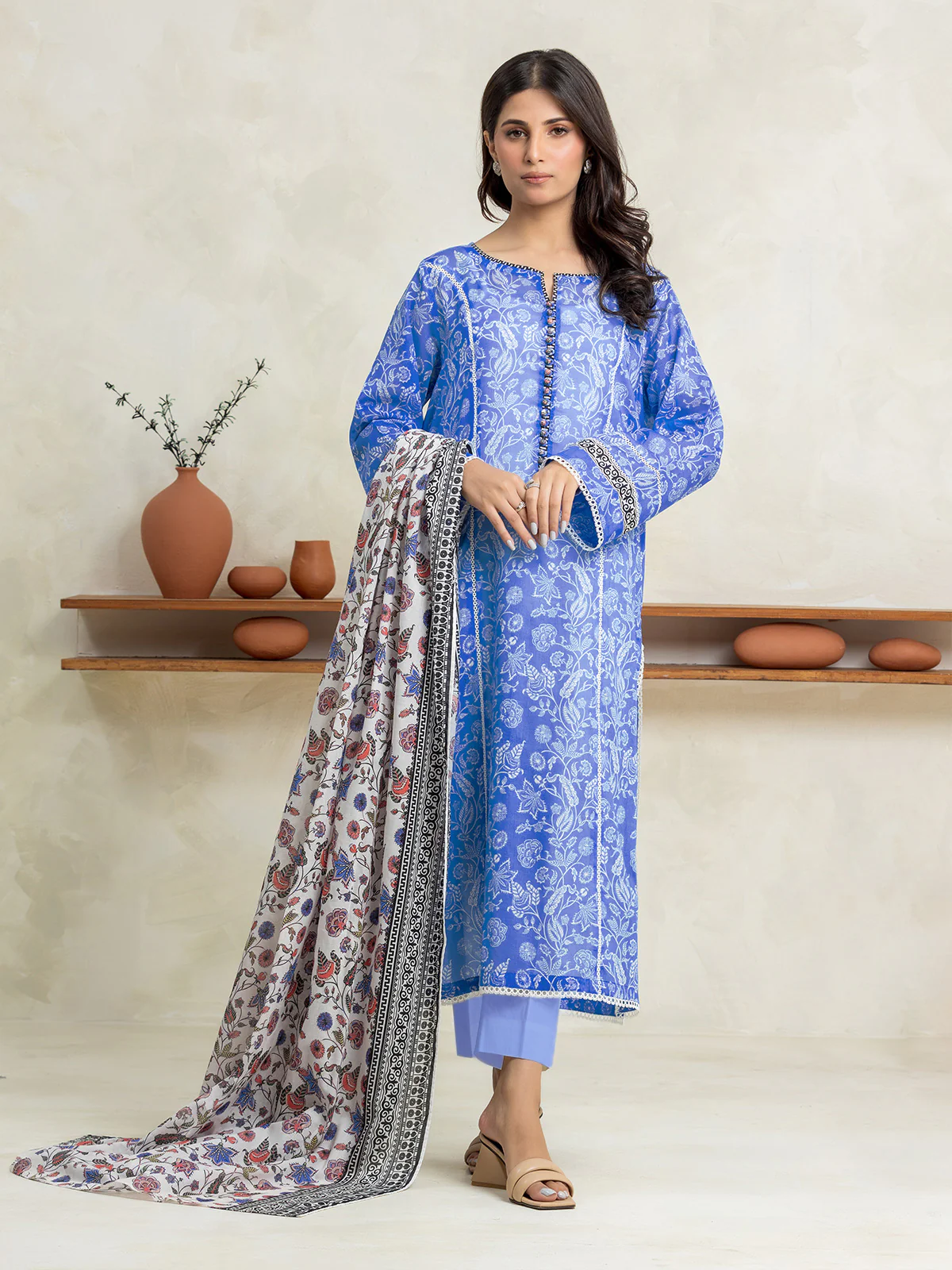 Printed Lawn Suit - EWU24A1-29149-3P