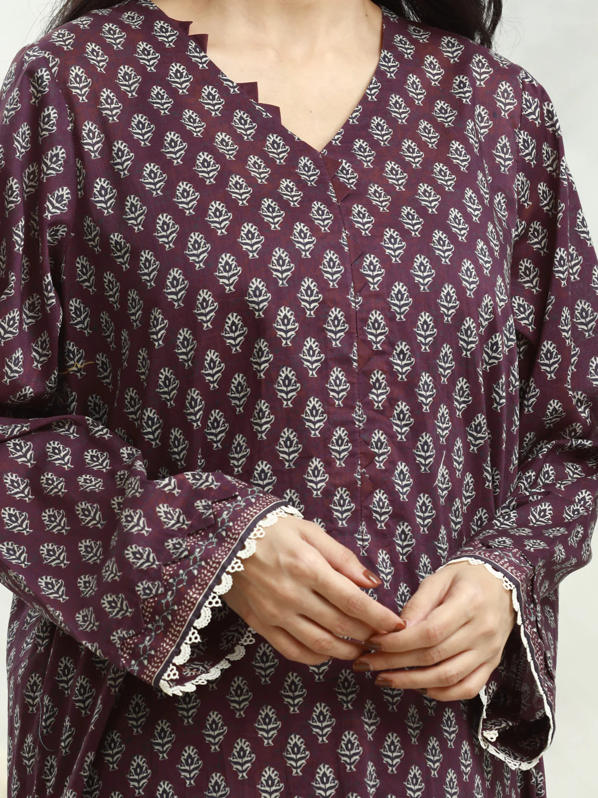 Printed Lawn Suit - EWU24A1-29174-3P - Image 4