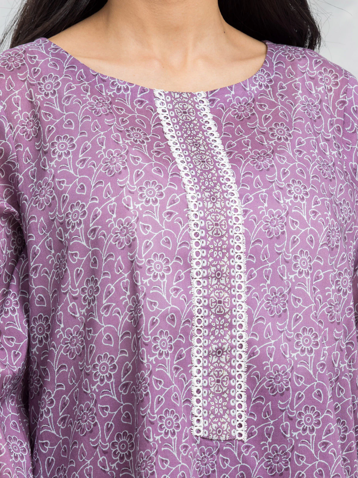 Printed Lawn Suit - EWU24A1-29176-3P - Image 2