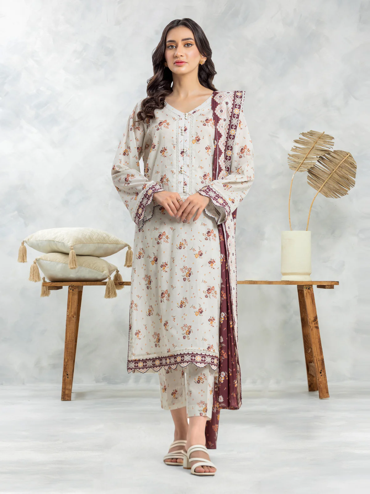 Printed Lawn Suit - EWU24A1-29178-3P