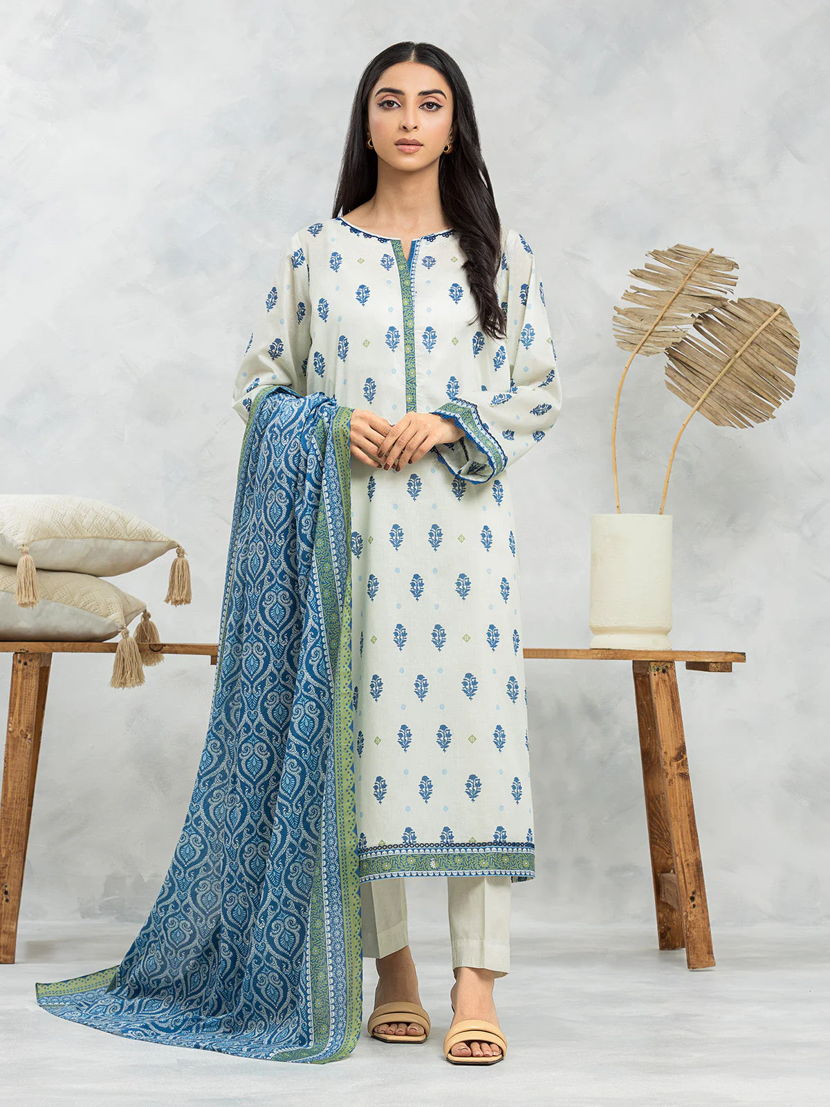 Printed Lawn Suit - EWU24A1-29182-3P