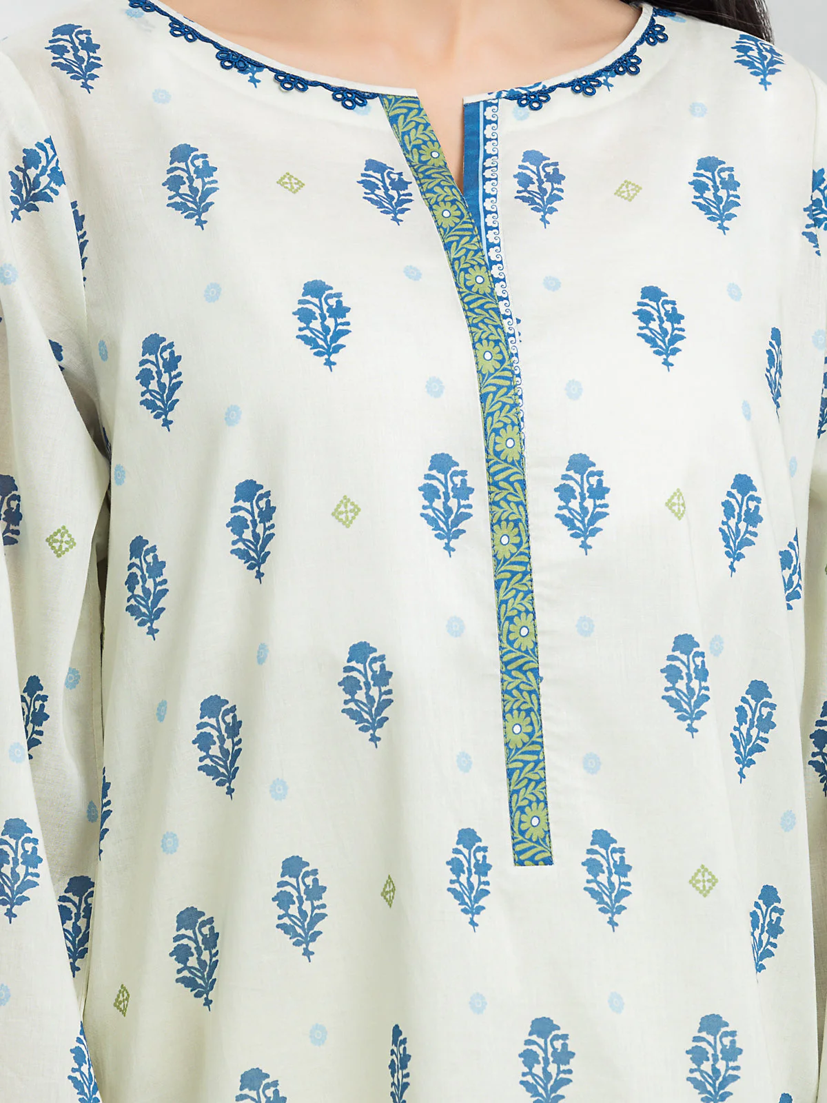 Printed Lawn Suit - EWU24A1-29182-3P - Image 3