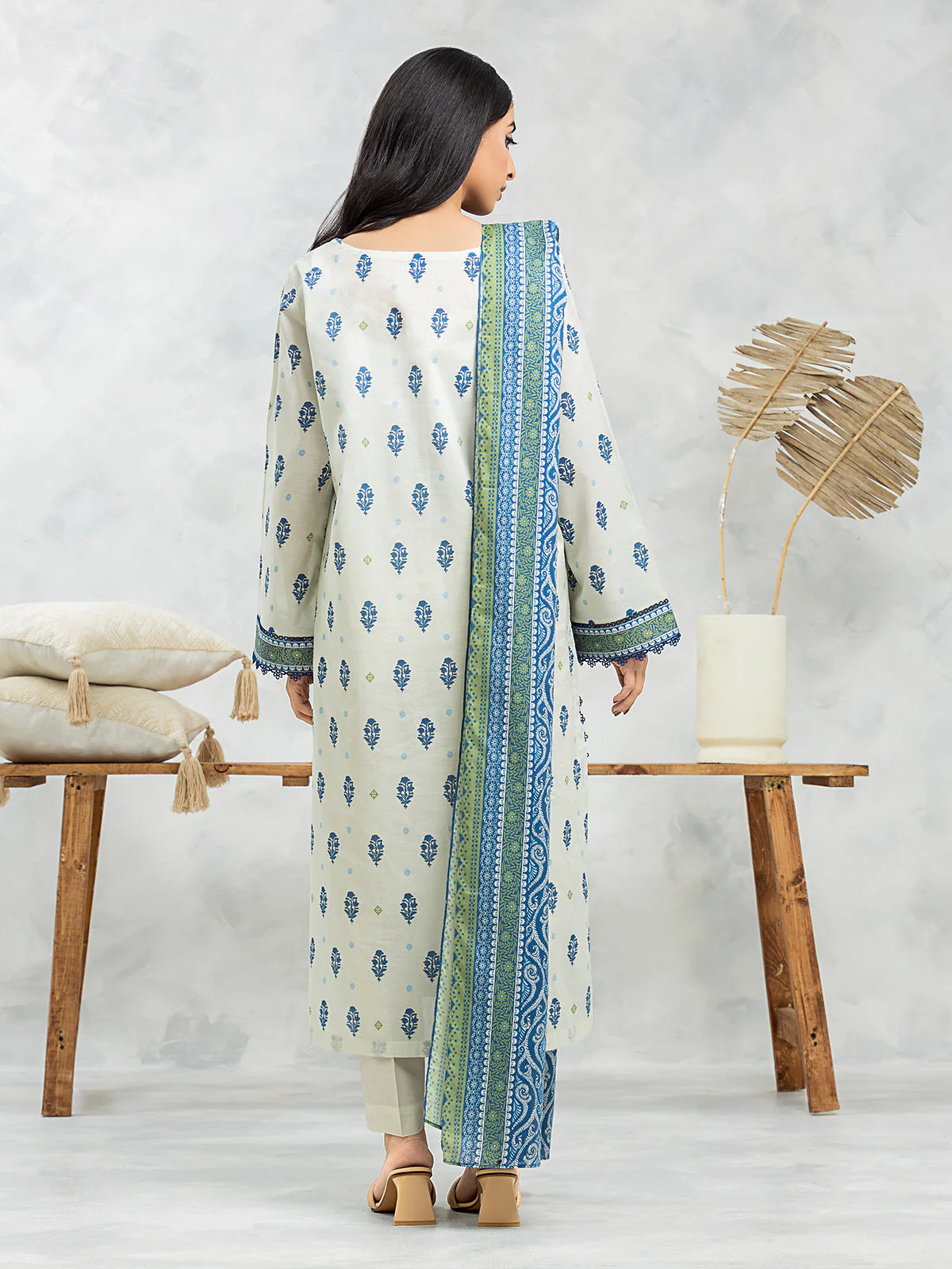 Printed Lawn Suit - EWU24A1-29182-3P - Image 6