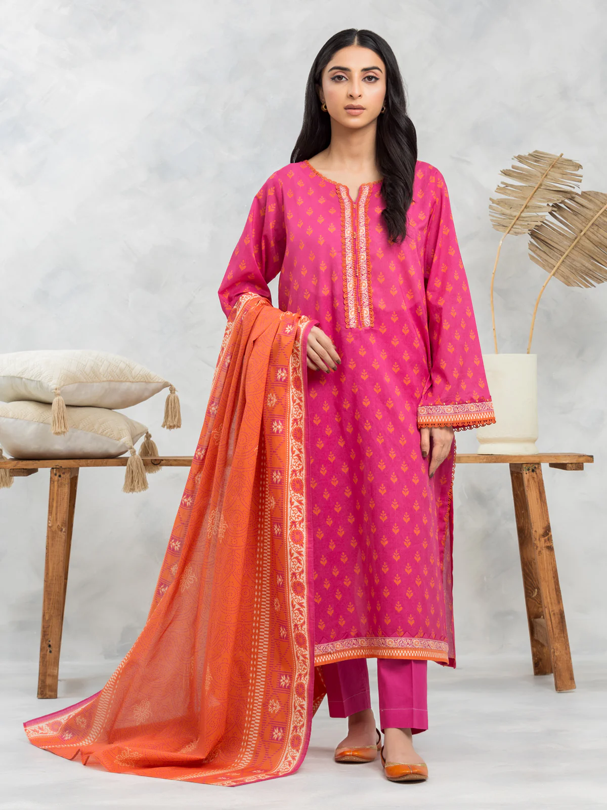 Printed Lawn Suit - EWU24A1-29190-3P