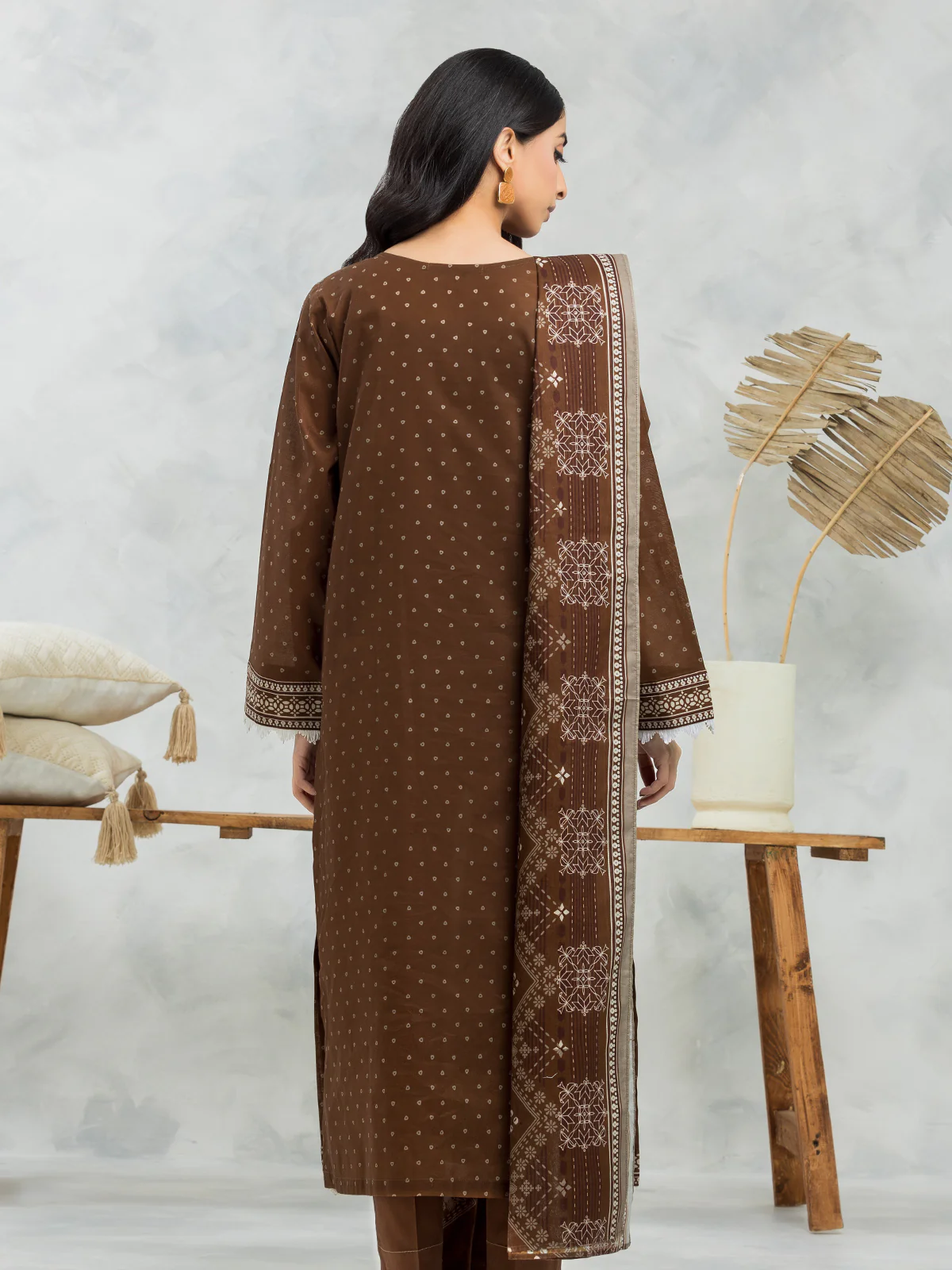 Printed Lawn Suit - EWU24A1-29191-3P - Image 4