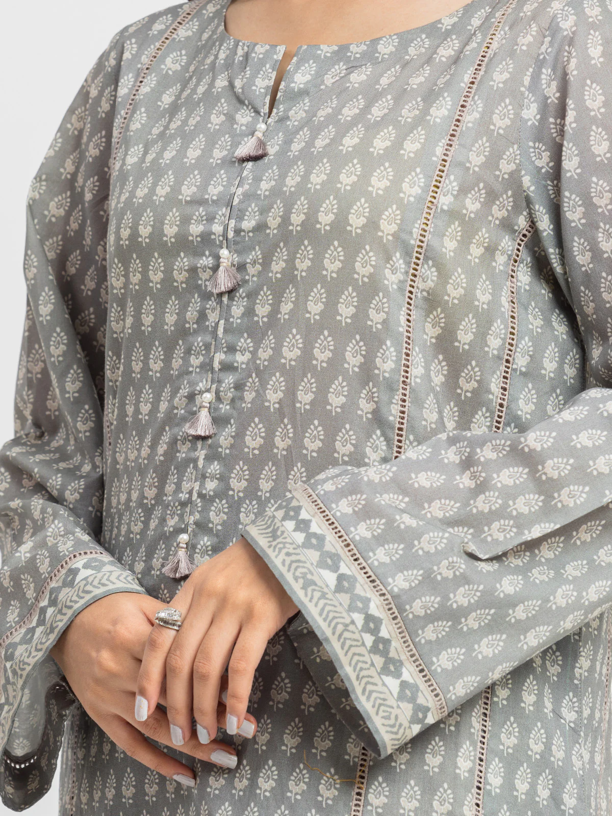 Printed Lawn Suit - EWU24A1-29381-3P - Image 3