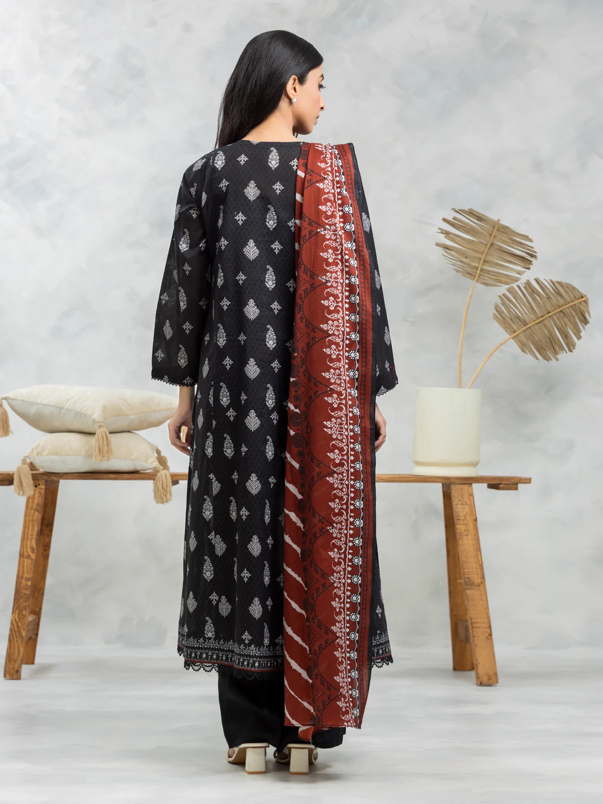 Printed Lawn Suit - EWU24A1-29480-3P - Image 4