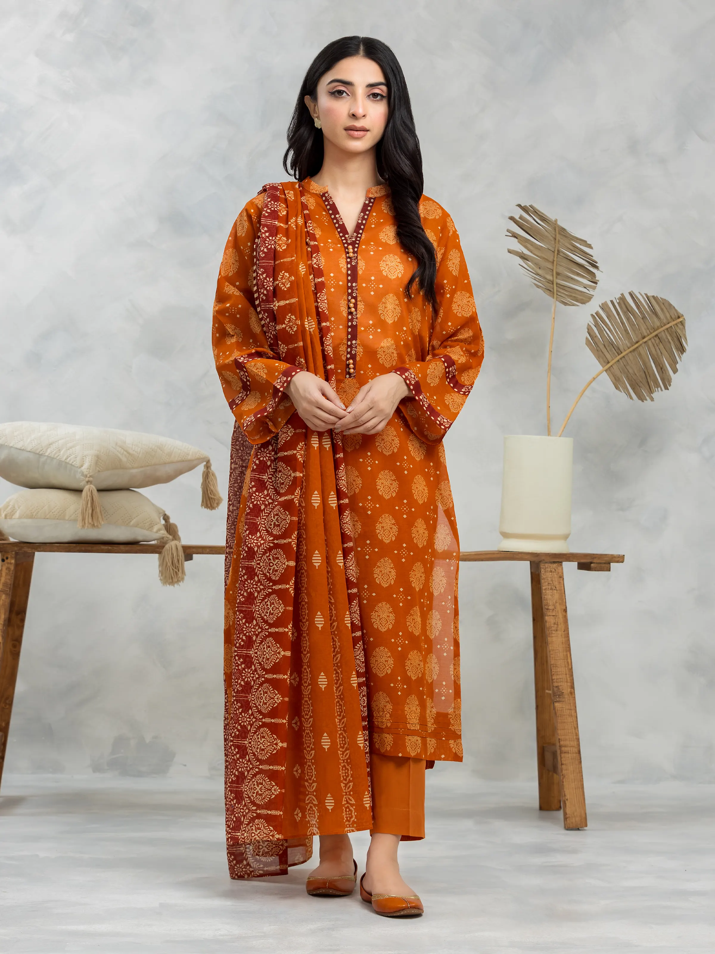 Printed Cambric Suit - EWU24A2-28213-3P