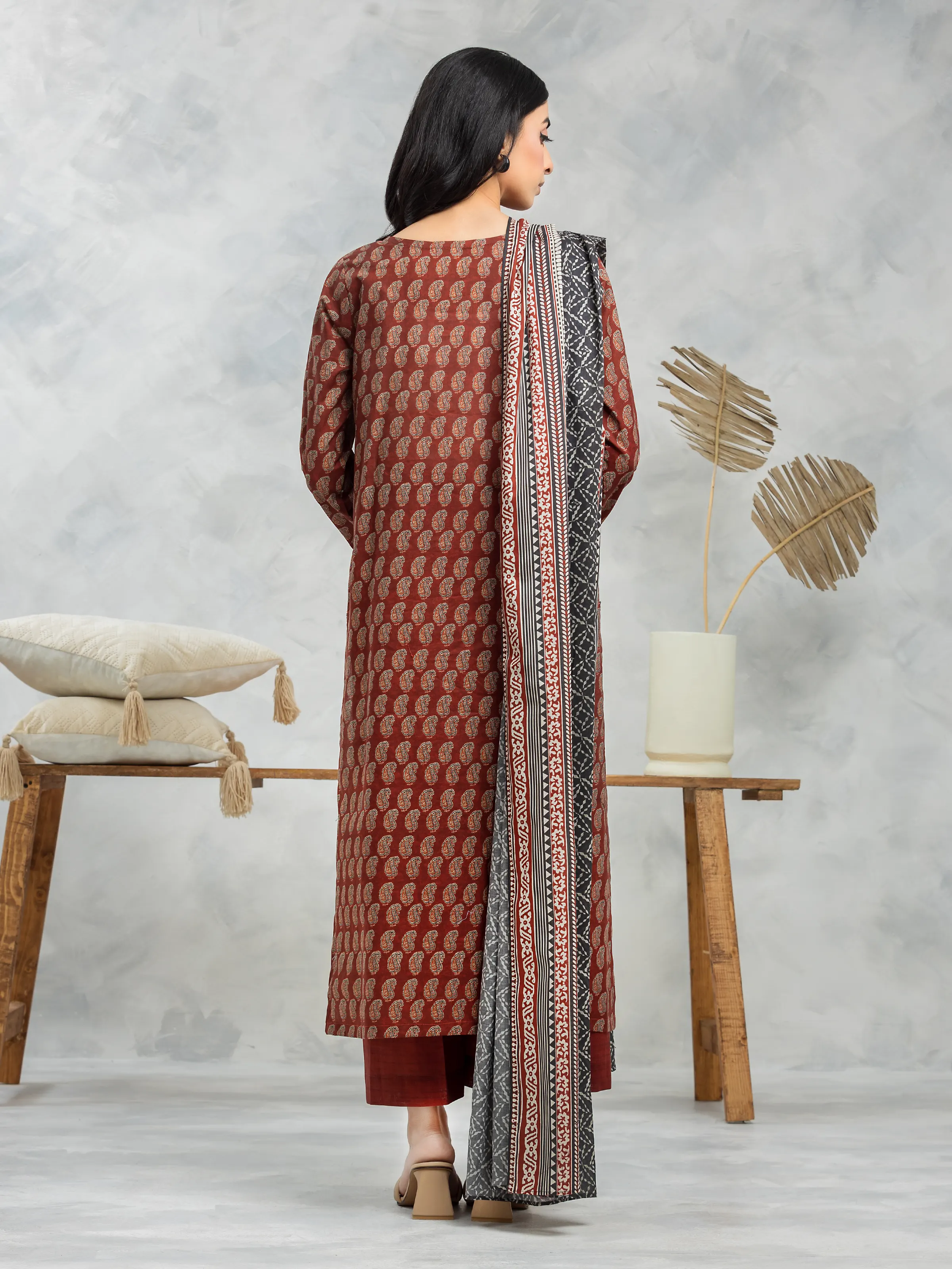 Printed Cambric Suit - EWU24A2-28354-3P - Image 2