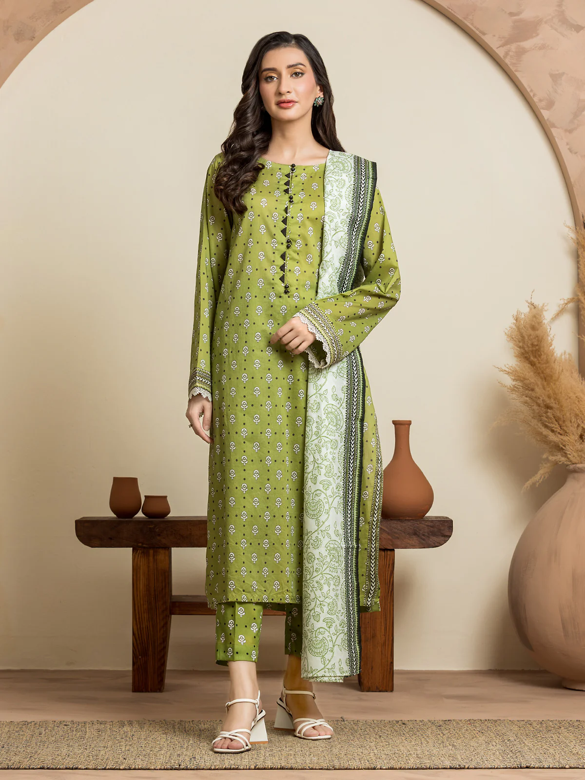Printed Cambric Suit - EWU24A2-29238-3P