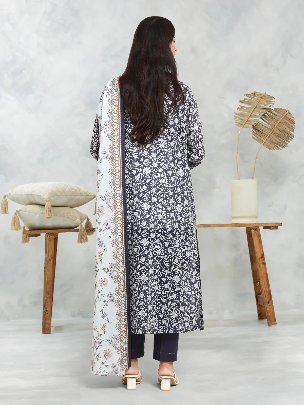 Printed Cambric Suit - EWU24A2-29266-3P - Image 4