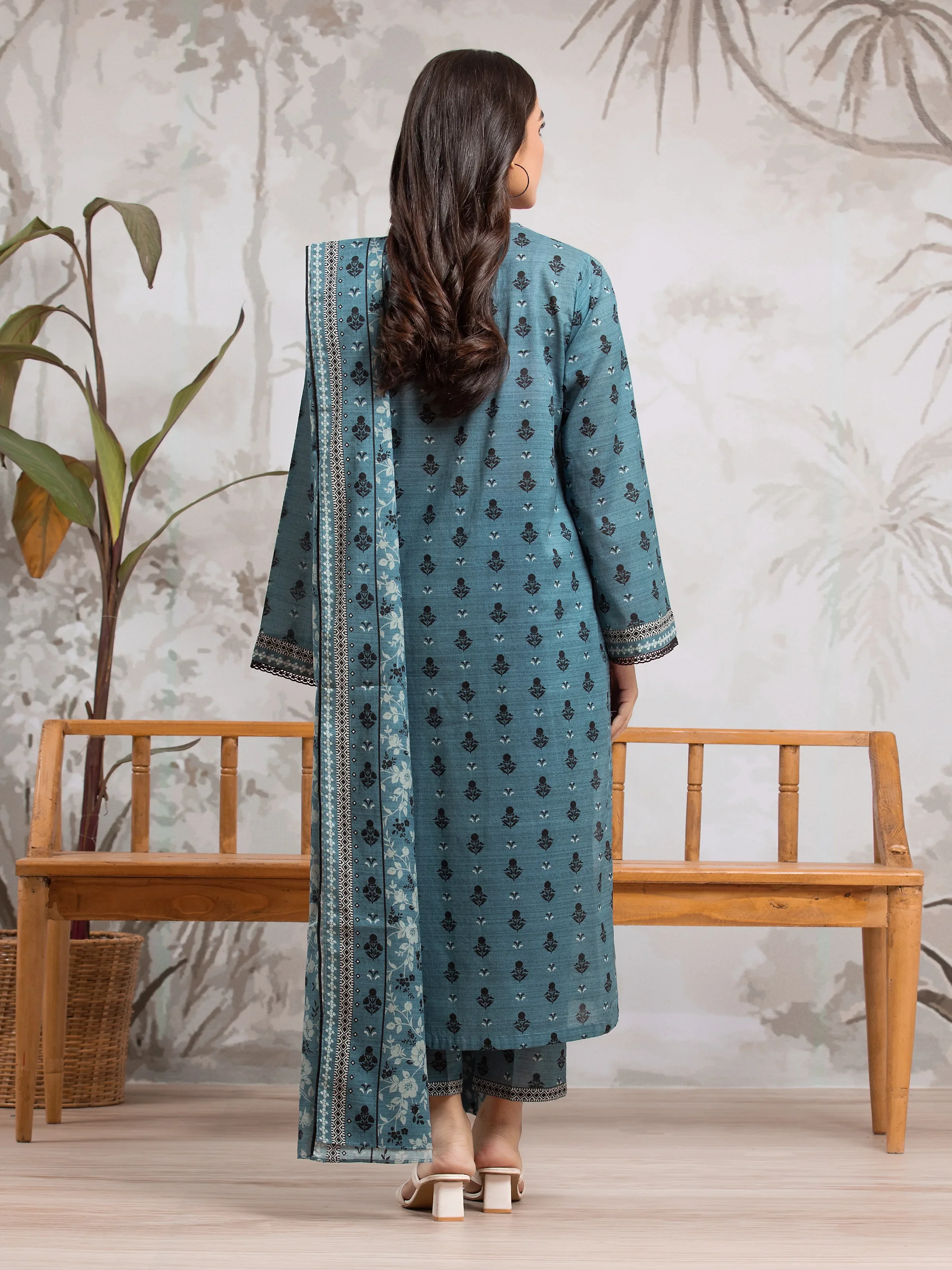 Printed Khaddar Suit - EWU24A3-29803-3P - Image 2