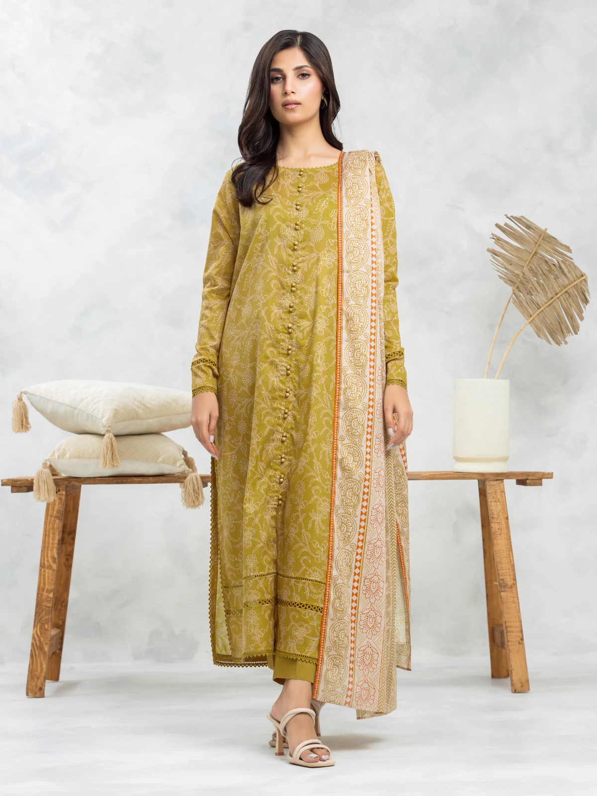 Printed Viscose Suit - EWU24A4-29109-3P