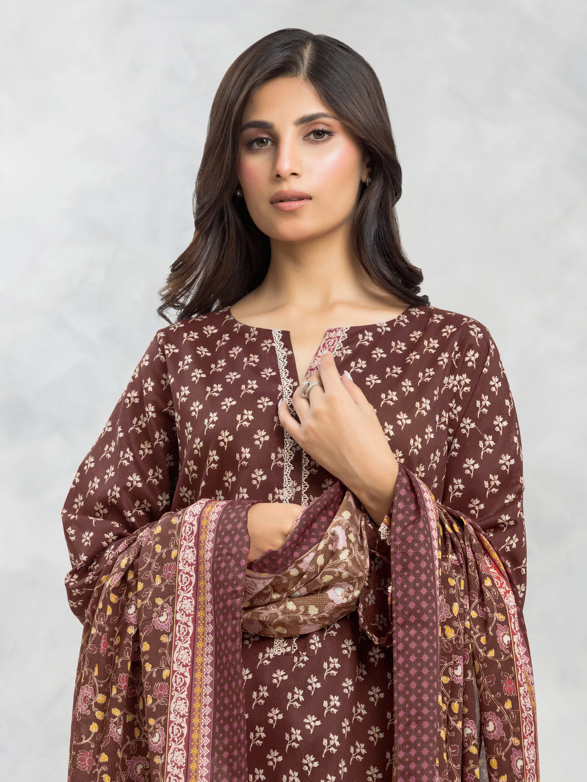 Printed Viscose Suit - EWU24A4-29189-3P - Image 2