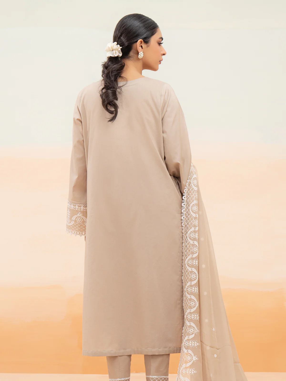Embroidered Cambric Suit - EWU24V2-28640-3P - Image 7