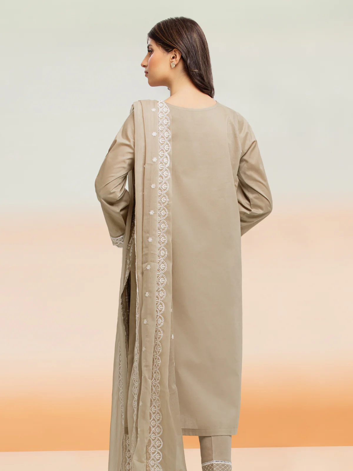 Embroidered Cambric Suit - EWU24V2-28642-3P - Image 7