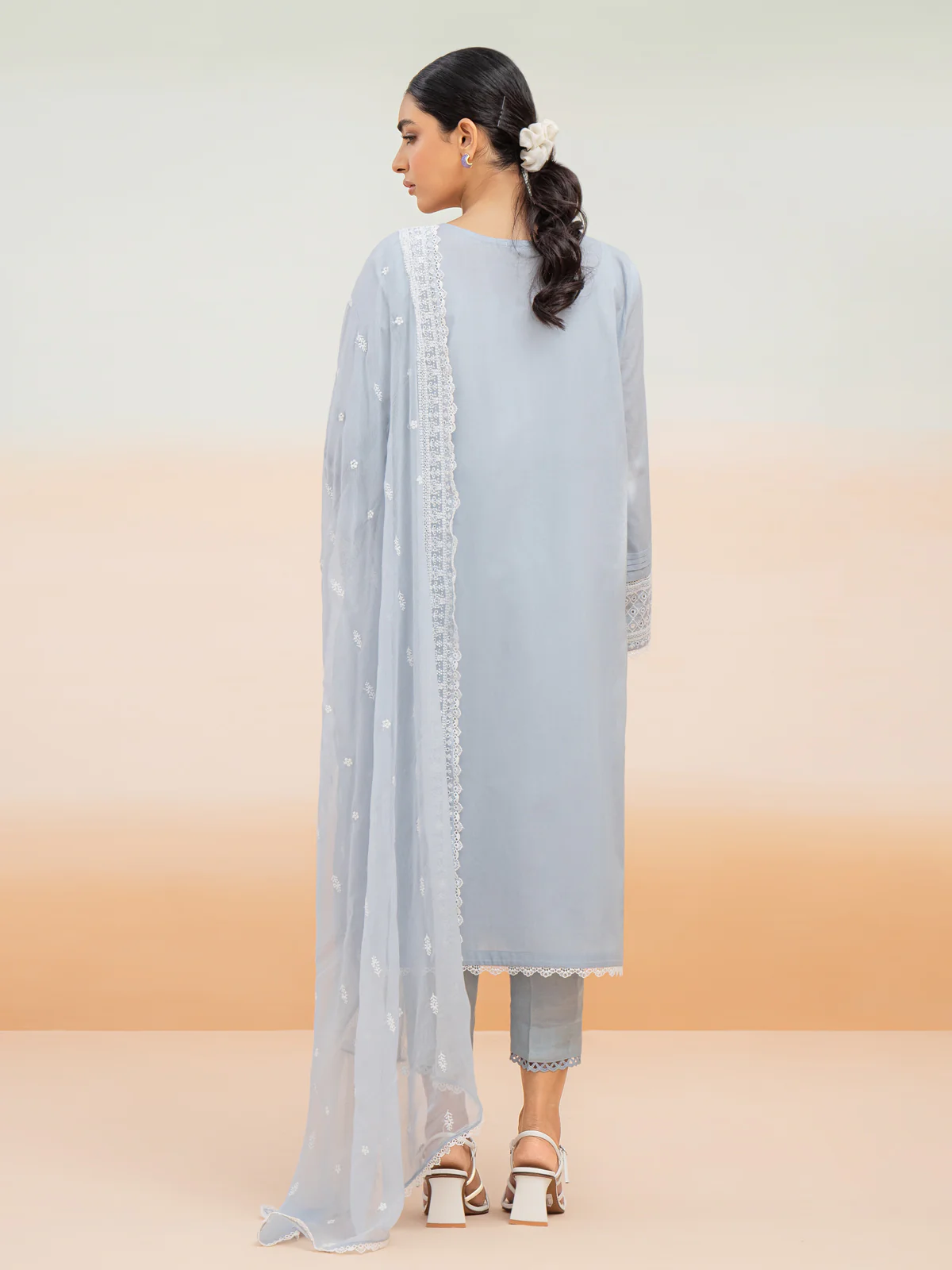 Embroidered Cambric Suit - EWU24V2-28643-3P - Image 7