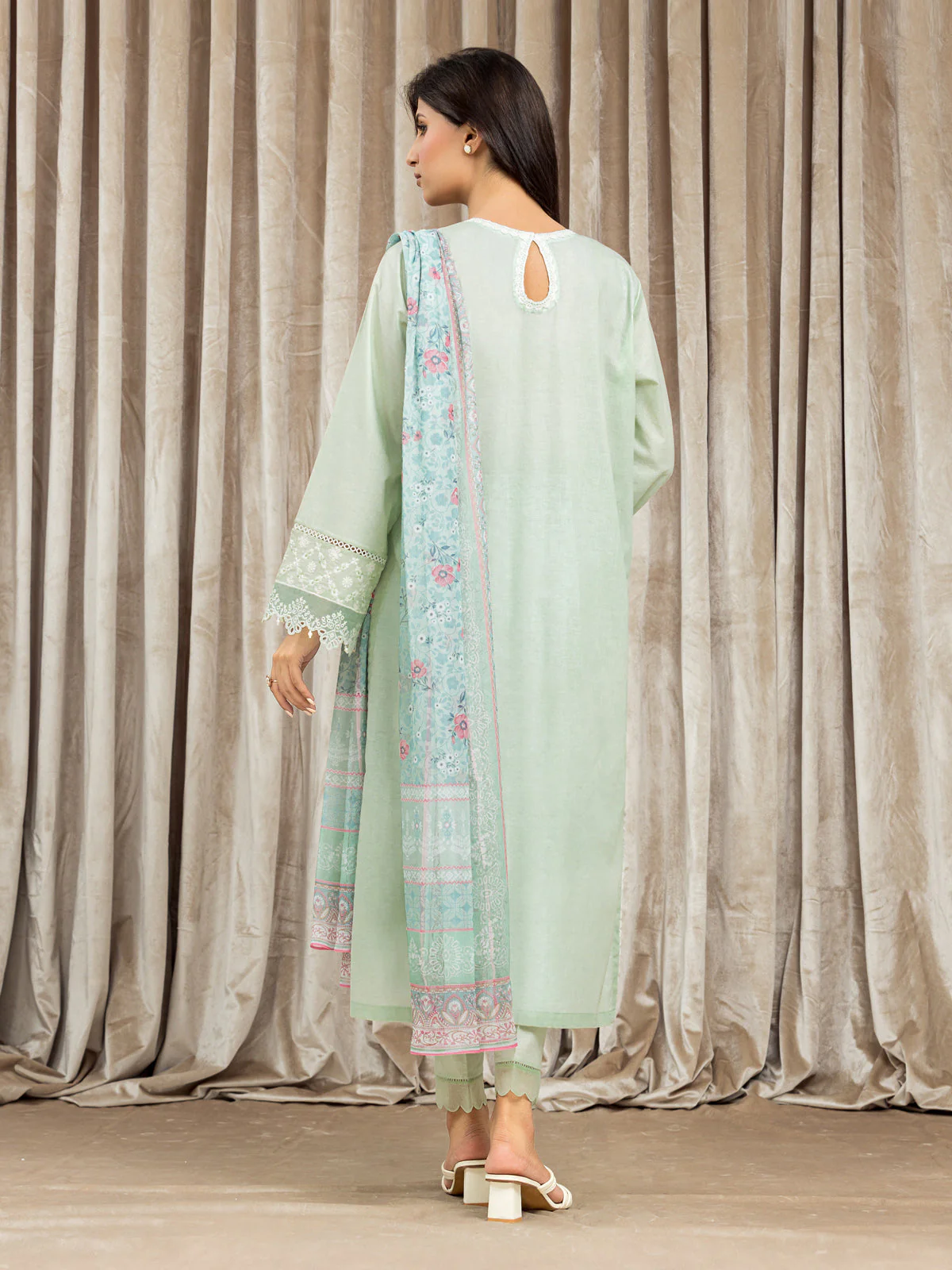 Embroidered Cambric Suit - EWU24V2-30056-3P - Image 4