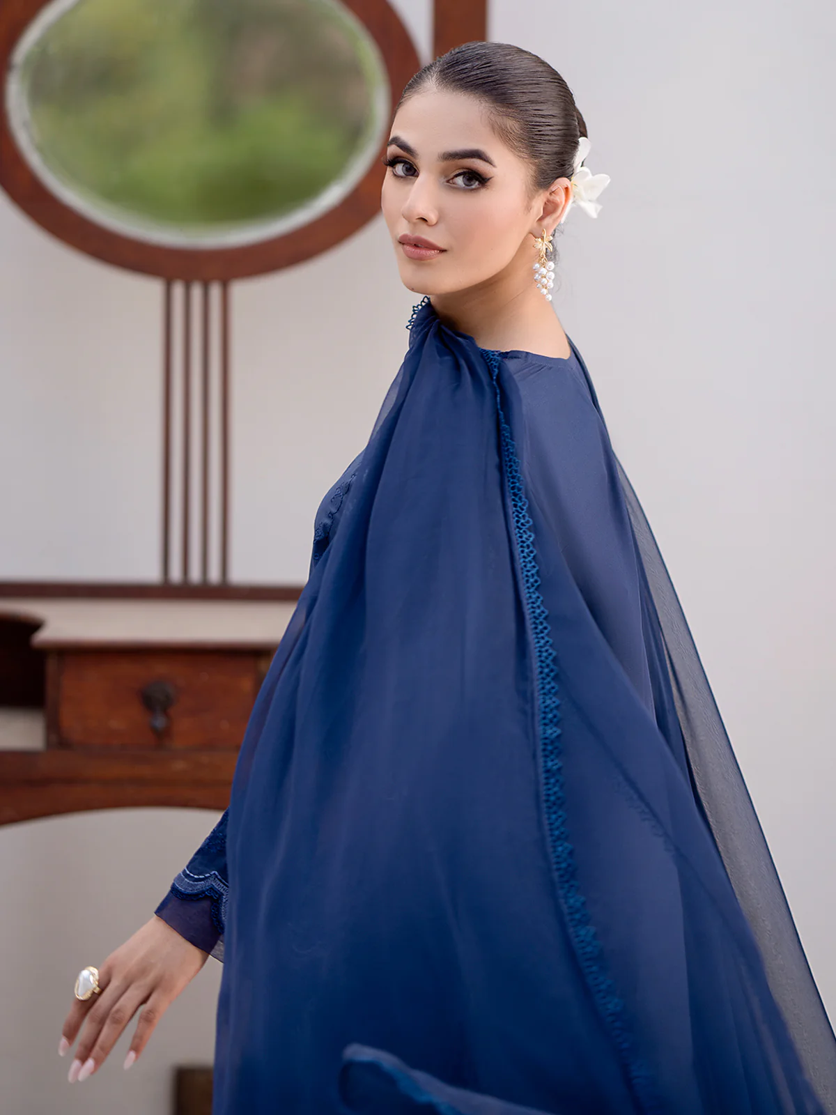Embroidered Cambric Suit - EWU24V2-30154-3P - Image 5