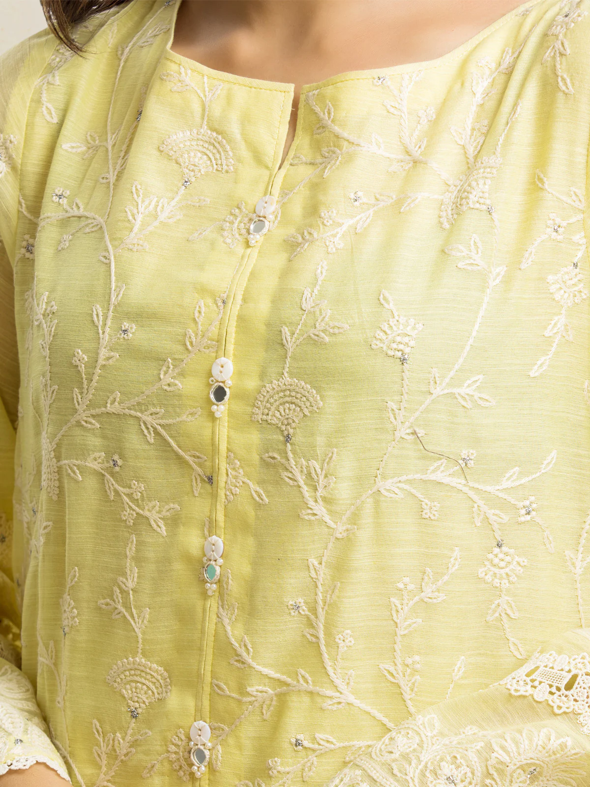 Embroidered Chanderi Suit - EWU24V6-28736-3P - Image 5